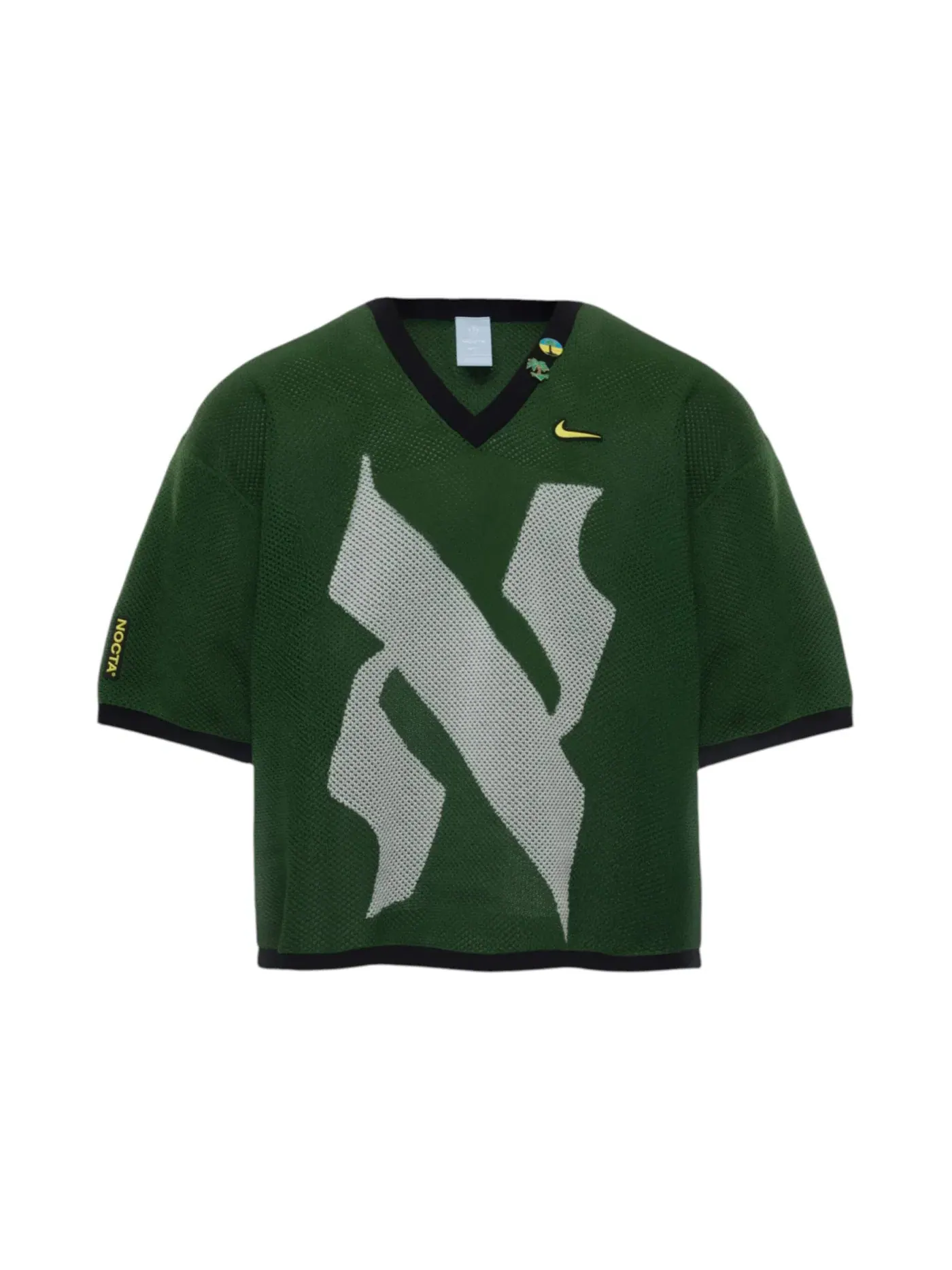 Мужская футболка с принтом Nike x NOCTA Summer Vybz Knit Short Sleeve Shirt Nike — изображение 1 из 1, зеленый