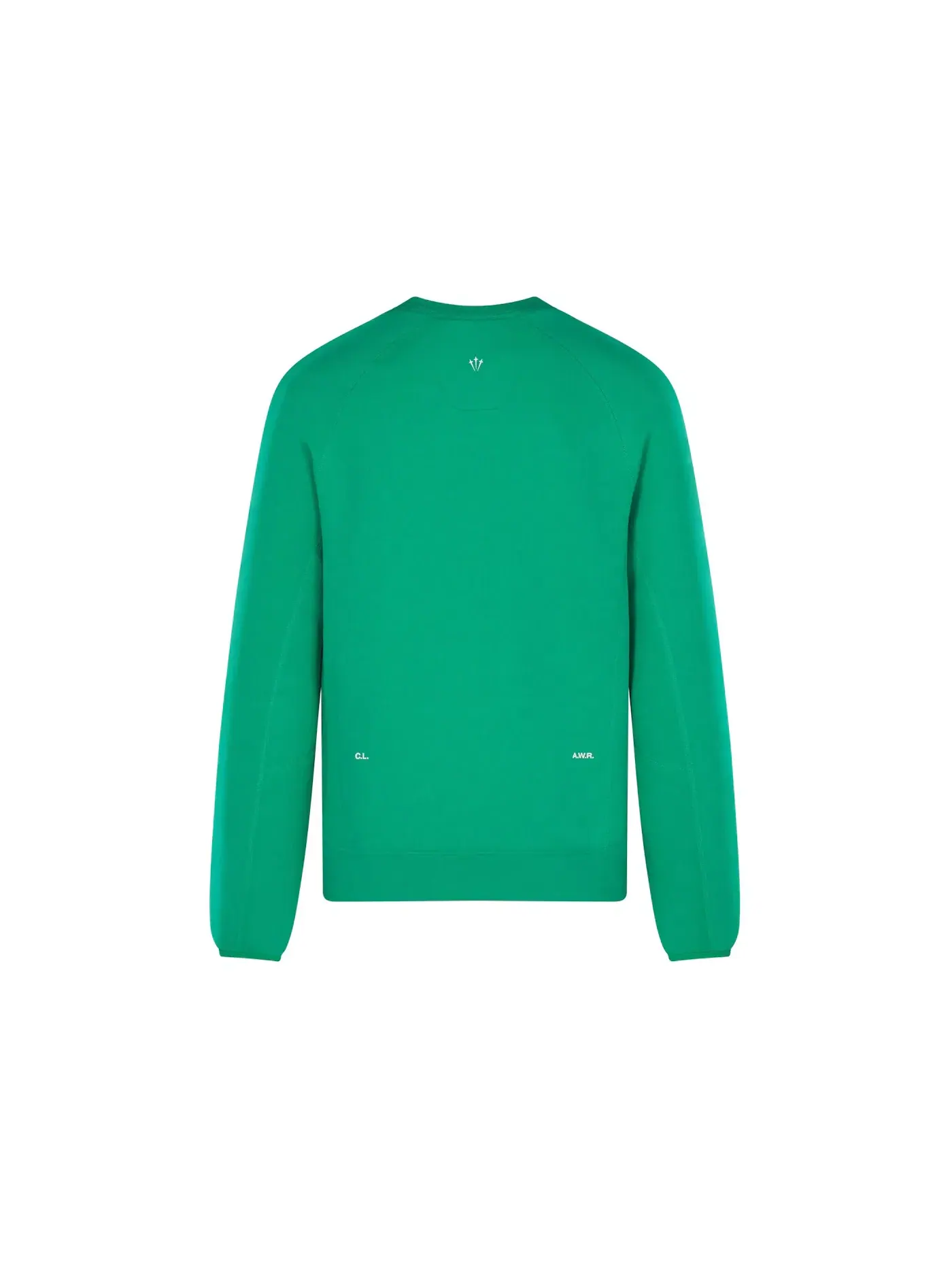 Детская худи с флисовой подкладкой Crew Nike — изображение 2 из 2, зеленый