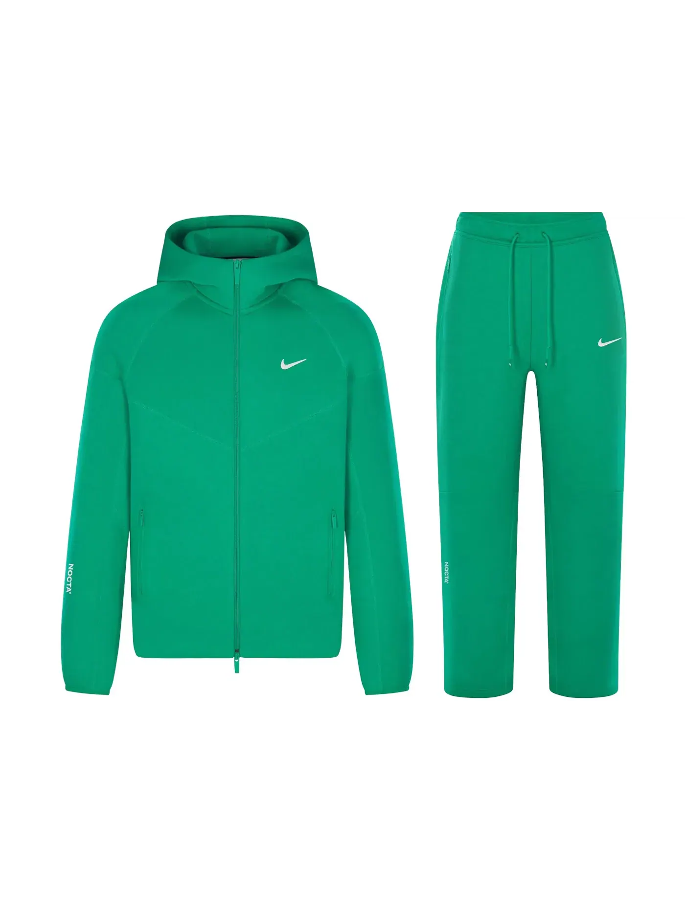 Мужской комплект из худи и джоггеров с двойным воротником Nike x NOCTA Tech Fleece Nike — изображение 1 из 2, зеленый