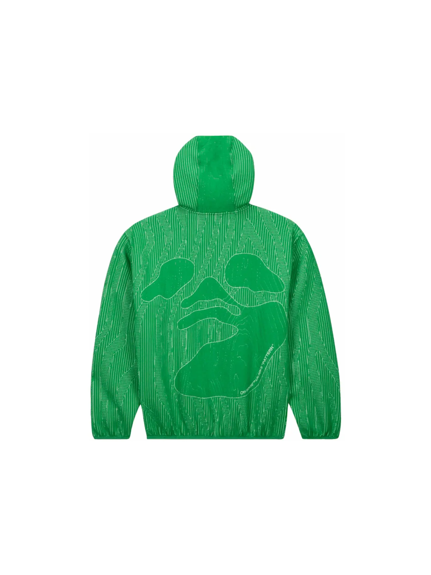 Мужская худи с принтом Nike x Off-White Engineered Hoodie — изображение 2 из 2, зеленый