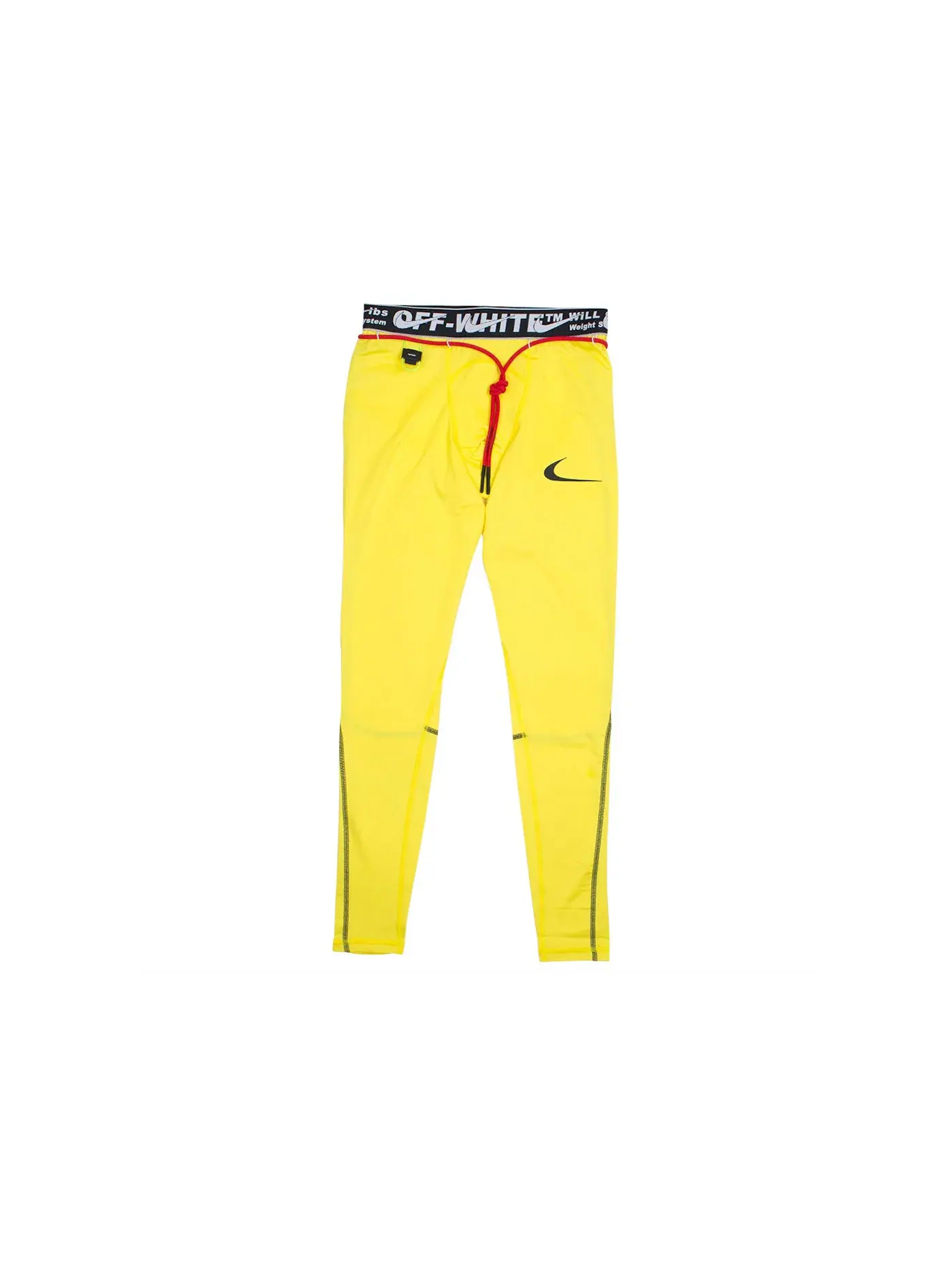 Женские леггинсы Nike x Off-White Running Pro Tights — изображение 1 из 2, желтый