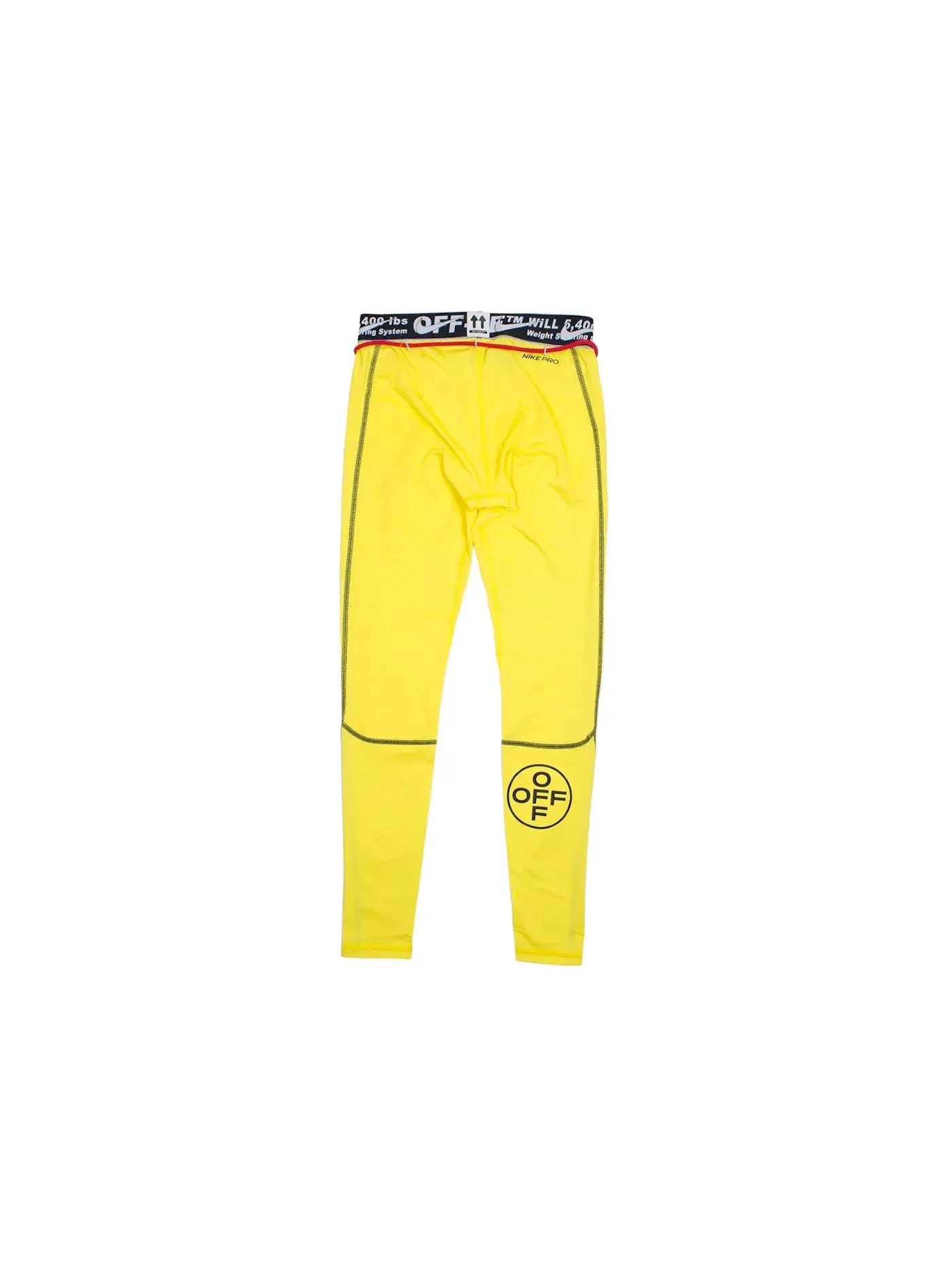 Женские леггинсы Nike x Off-White Running Pro Tights — изображение 2 из 2, желтый