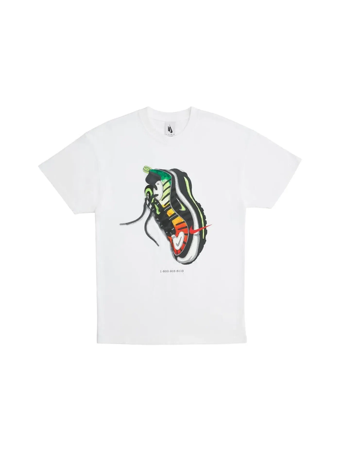 Женская футболка с принтом Nike x Olivia Kim Air Max 98 Graphic T-Shirt — изображение 1 из 1, белый