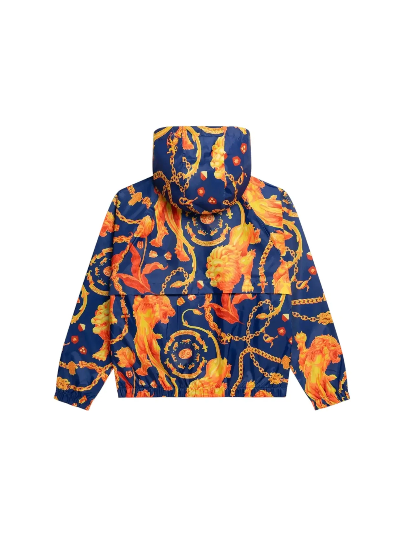 Мужская куртка-анорак с принтом Nike x Patta KNVB Anthem Jacket — изображение 2 из 2, оранжевый/темно-синий