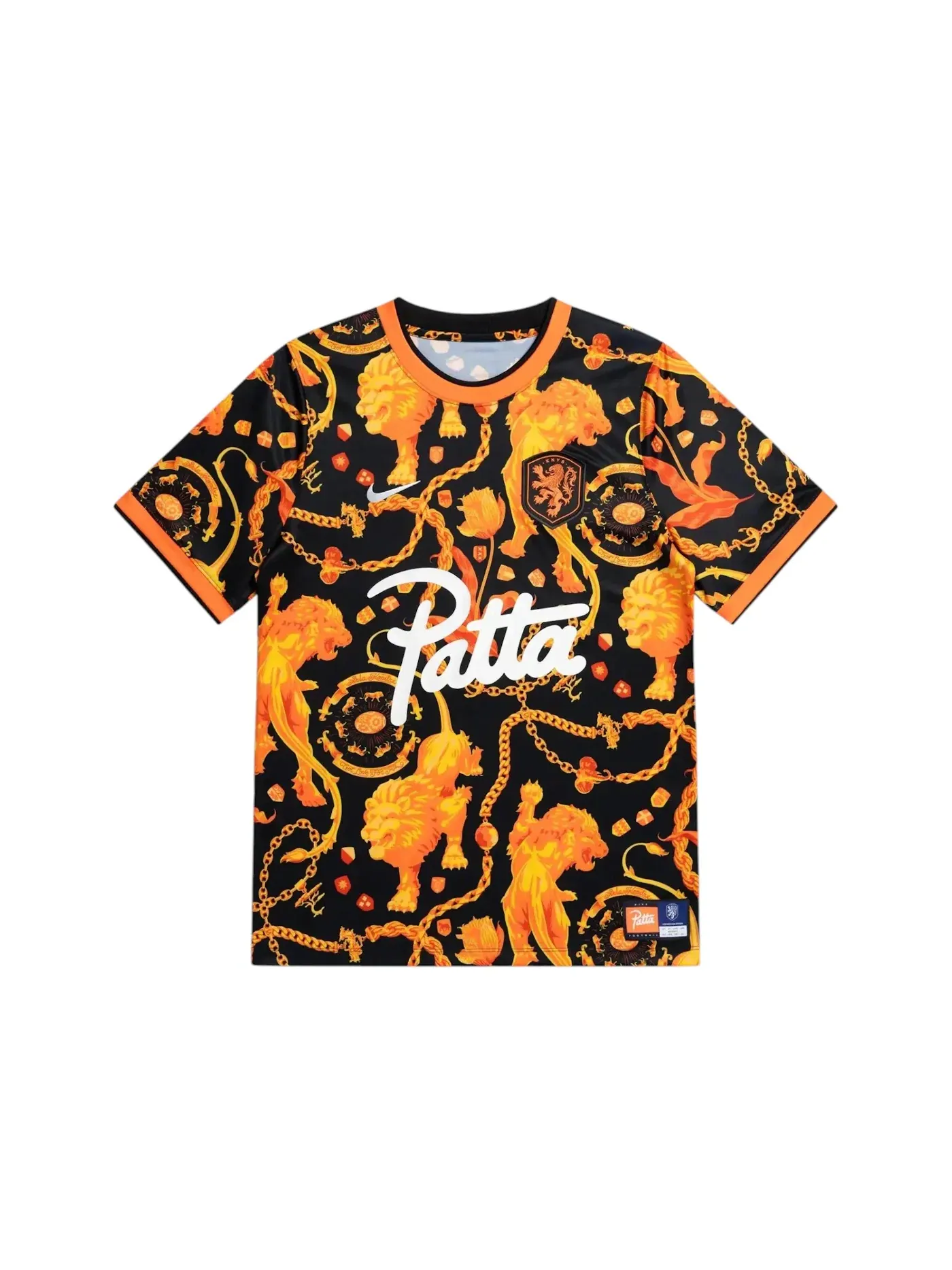 Мужская предматчевая джерси с принтом Nike x Patta KNVB — изображение 1 из 2, оранжевый