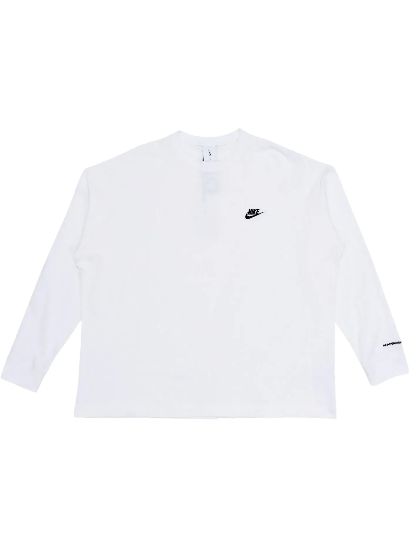 Мужская футболка с длинным рукавом с принтом Nike T-Shirt White — изображение 1 из 2