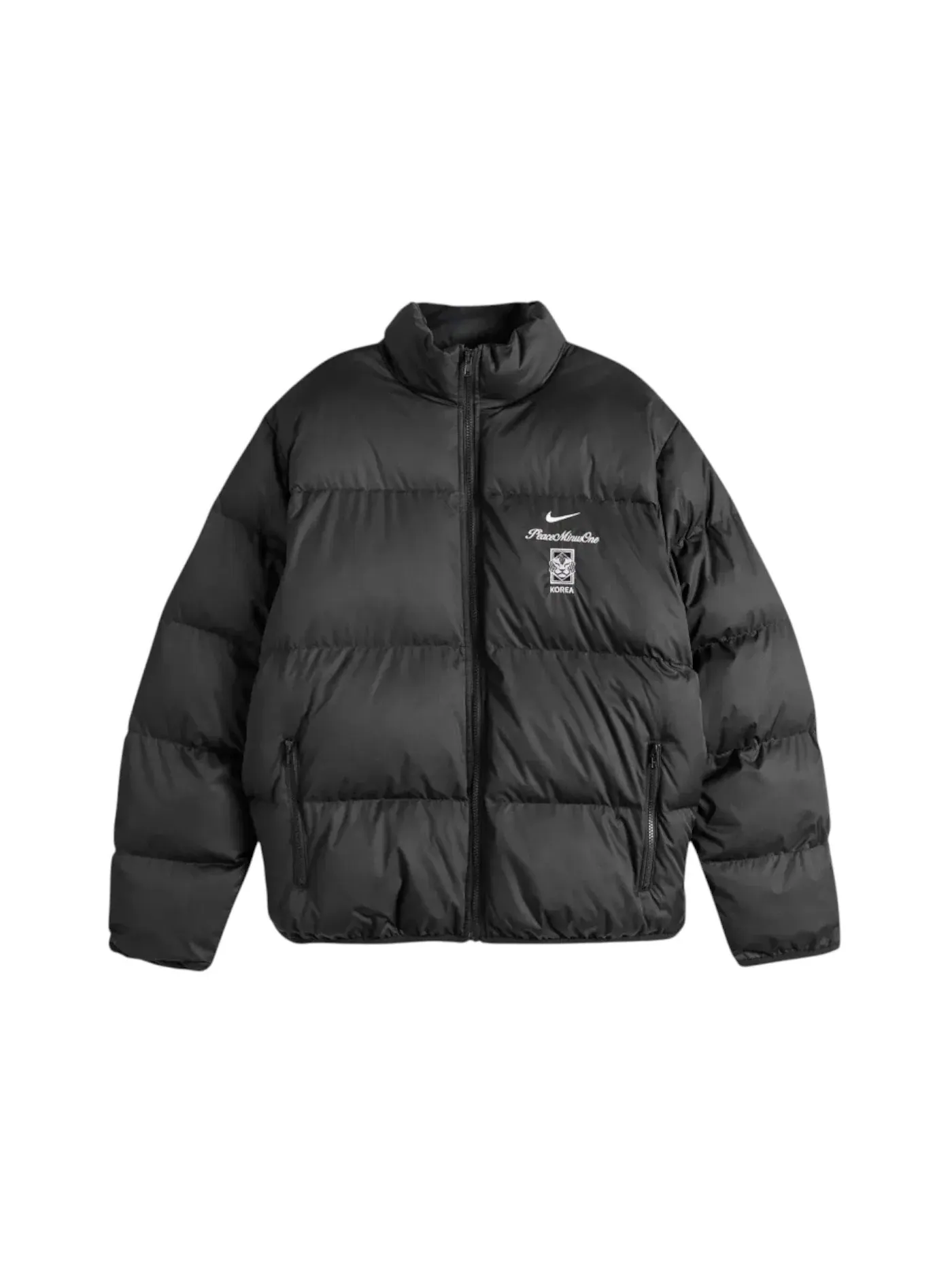 Мужская пуховая куртка с принтом Nike x PEACEMINUSONE Korea KFA — изображение 1 из 2, черный