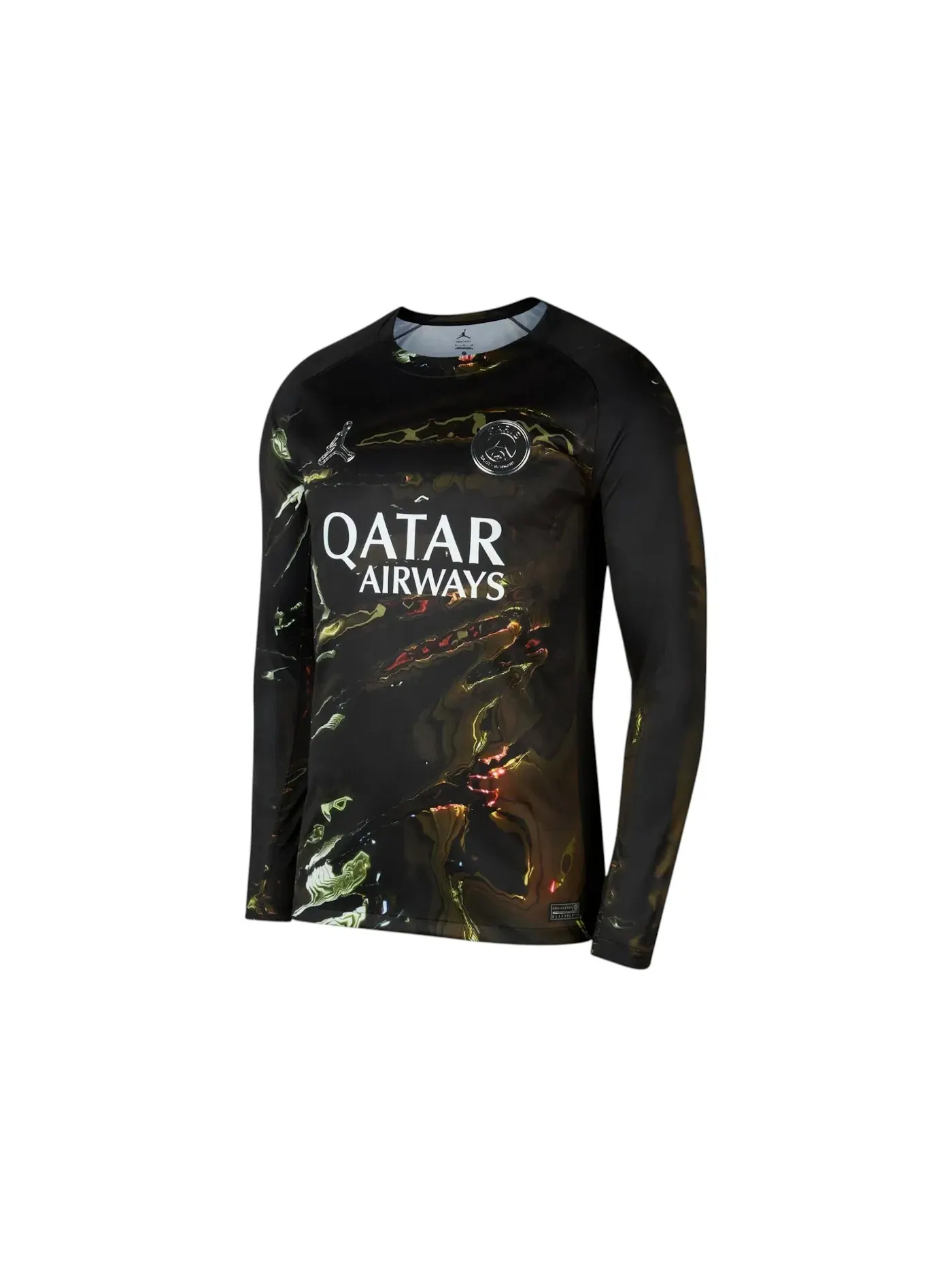 Мужская футболка с длинным рукавом Nike x PSG Dri-Fit Jersey — изображение 1 из 1, черный/белый/черный