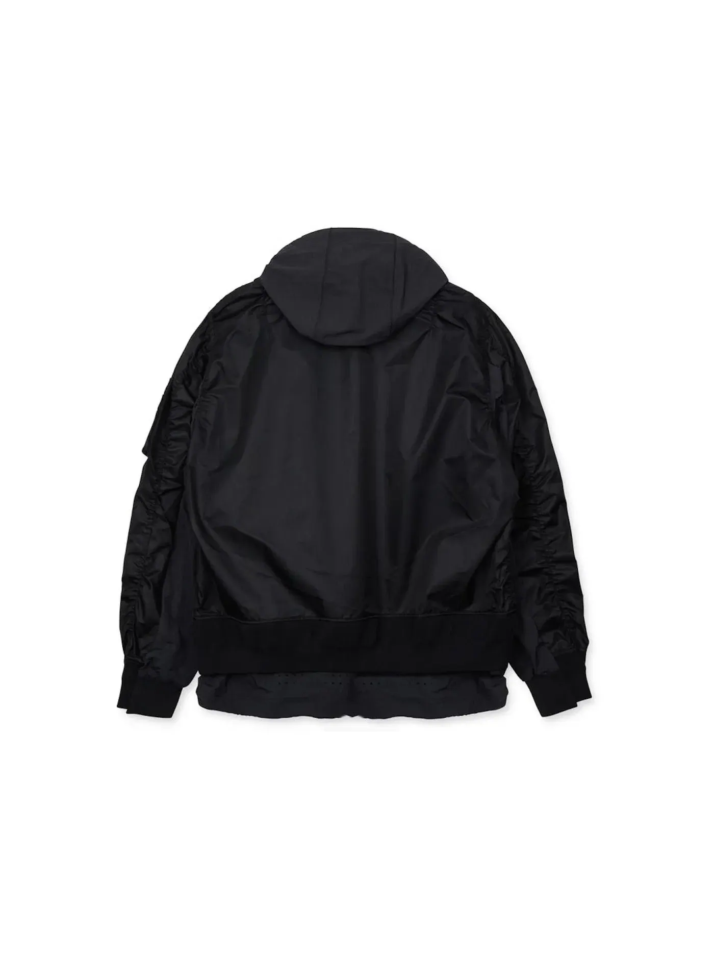 Женская куртка-бомбер с многослойностью Nike x Sacai Layered Bomber Jacket Nike — изображение 2 из 2, черный