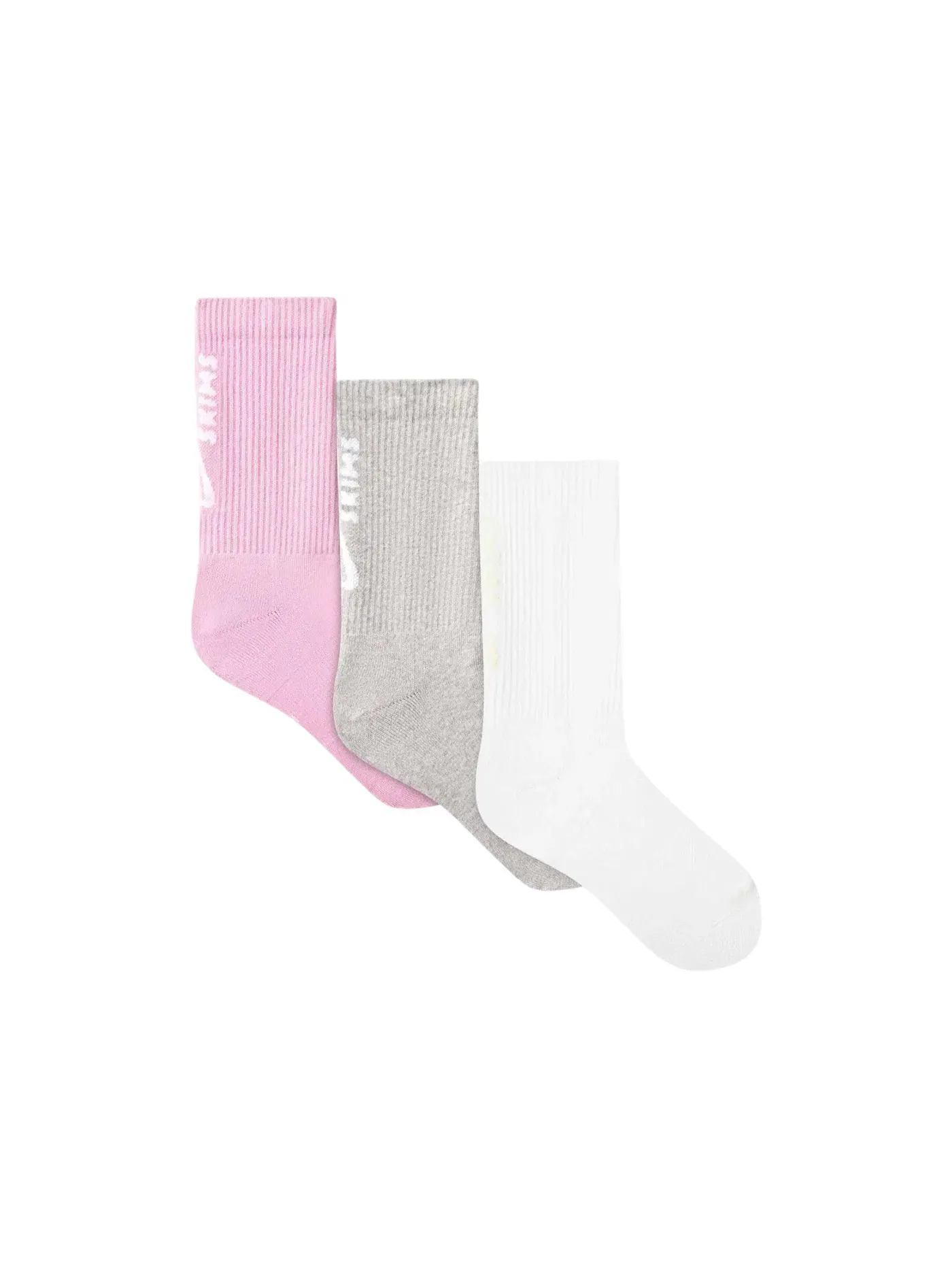 Женские носки 3-шт набор Nike x SKIMS Dri-Fit Crew Socks — изображение 1 из 1, белый