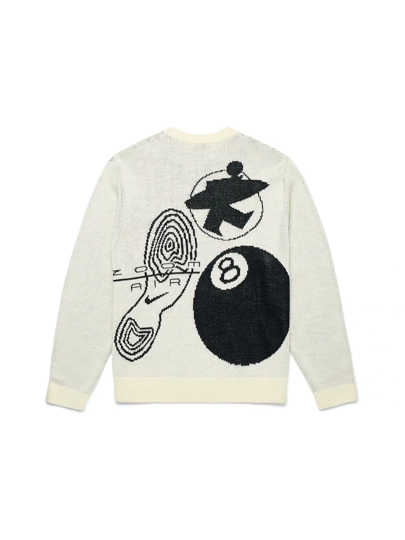 Мужской свитер с длинным рукавом Nike x Stussy Knit Sweater — изображение 2 из 4, прозрачный