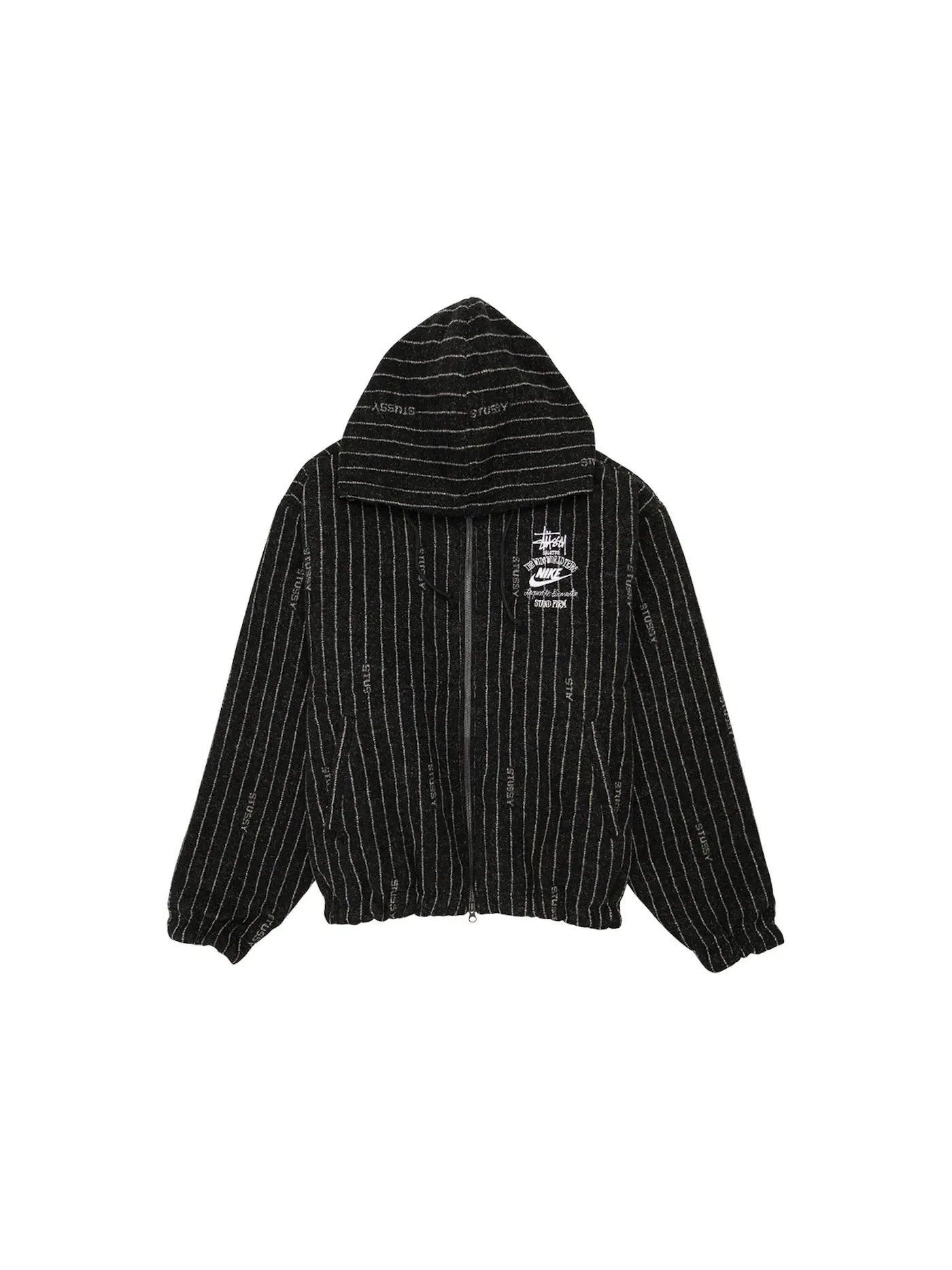 Мужская куртка из шерсти в полоску Nike x Stussy Jacket