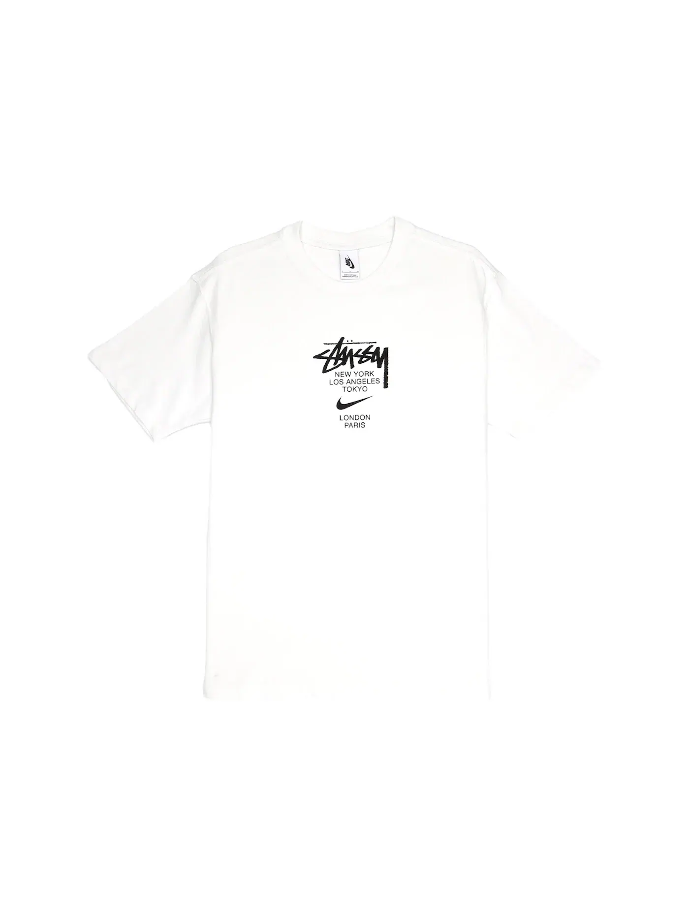 Мужская футболка с совместным принтом Nike x Stussy International Nike — изображение 1 из 1, белый