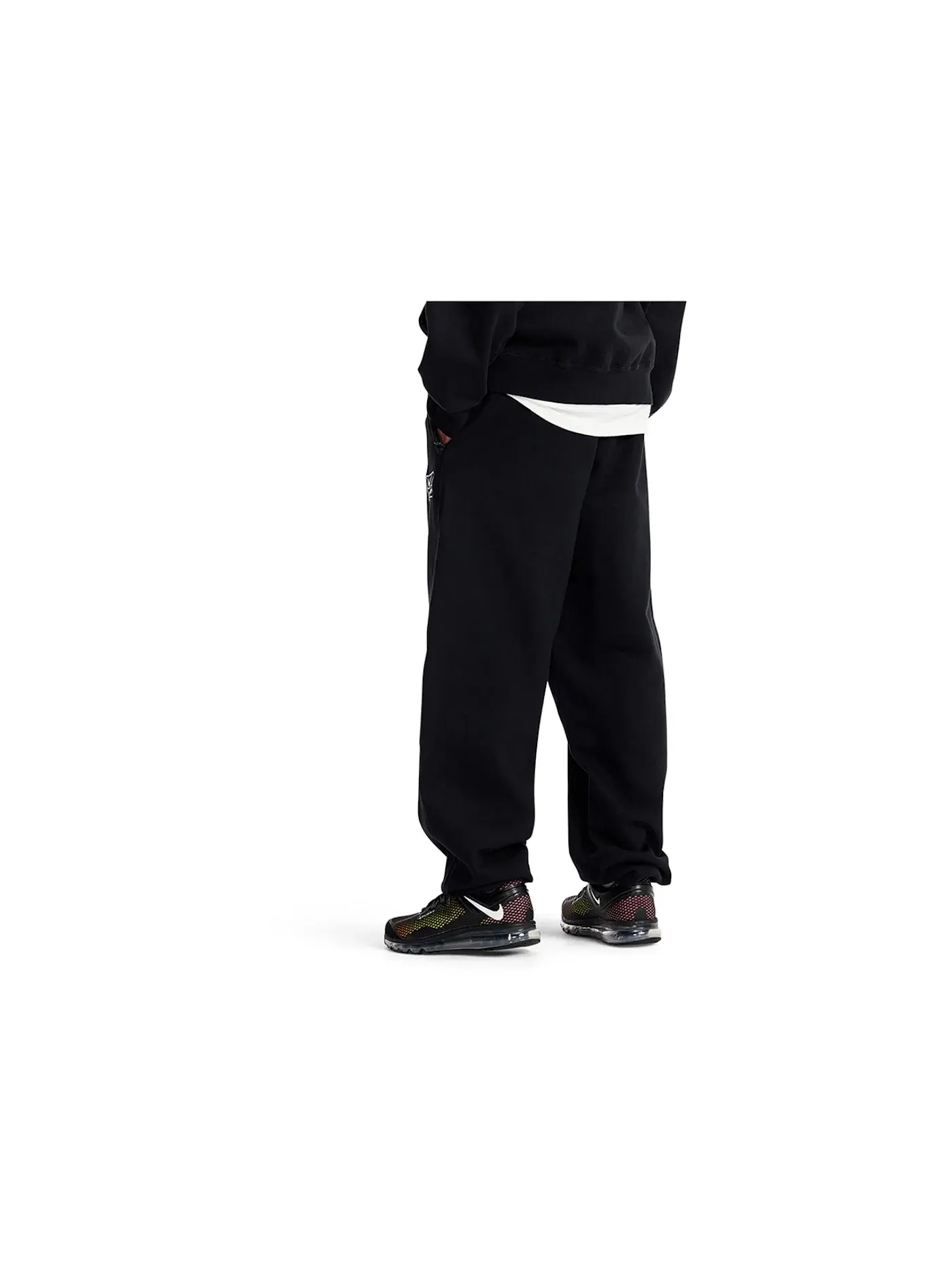 Мужские спортивные штаны с эффектом потертости Nike x Stussy Sweatpants — изображение 3 из 3, черный