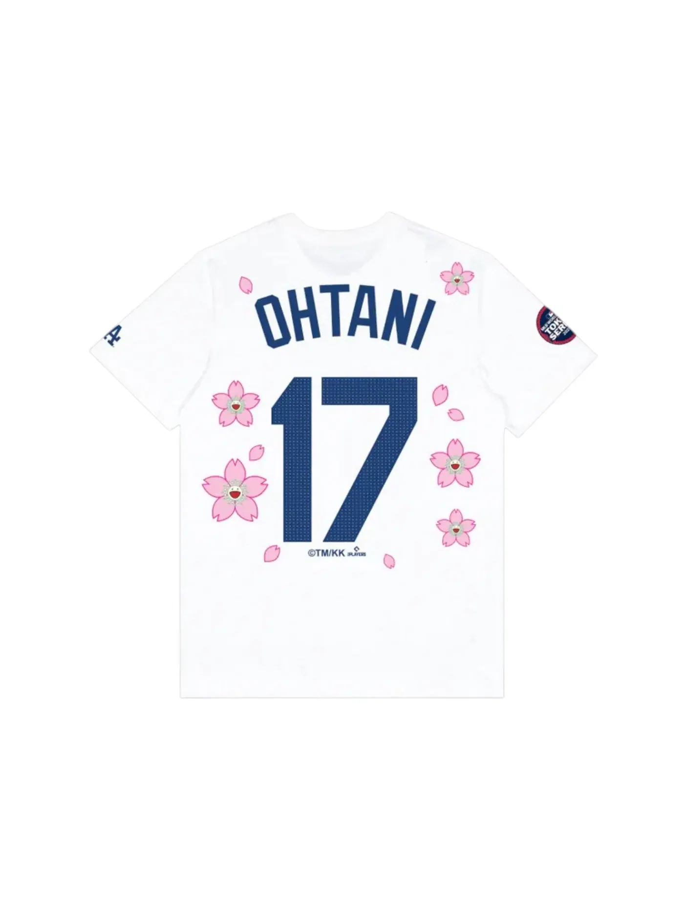 Мужская футболка с принтом Nike x Takashi Murakami x MLB World Tour Tokyo Series 2025 Shohei Ohtani Dodgers, белый