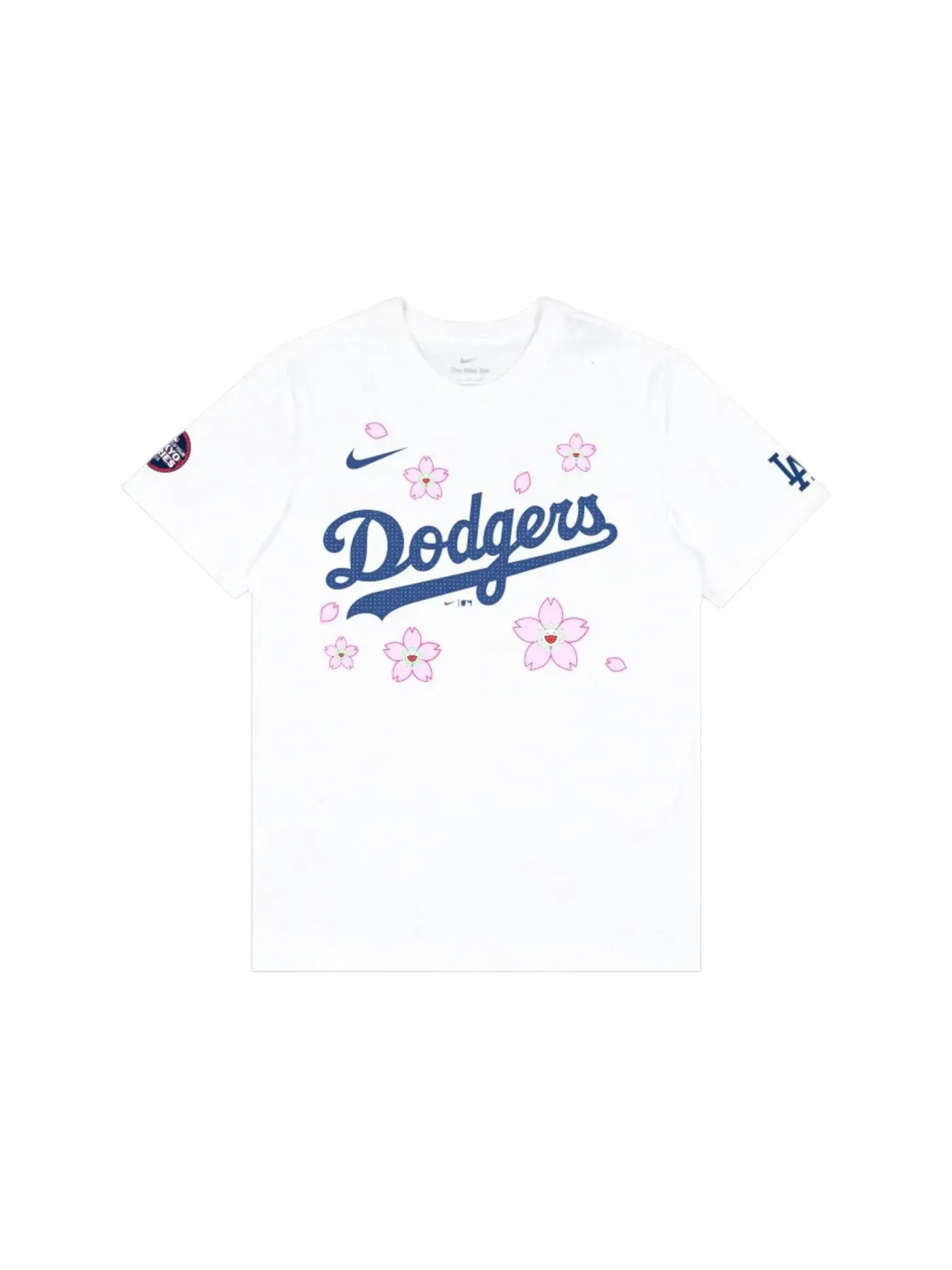 Мужская футболка с принтом Nike x Takashi Murakami x MLB World Tour Tokyo Series 2025 Shohei Ohtani Dodgers, белый