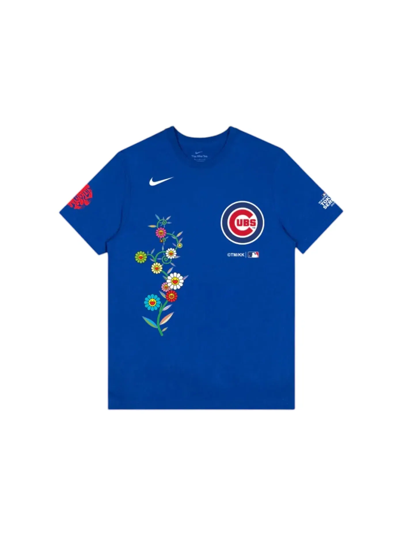 Мужская футболка с принтом Nike x Takashi Murakami x MLB World Tour Tokyo Series 2025 Cubs Tee — изображение 1 из 2, синий