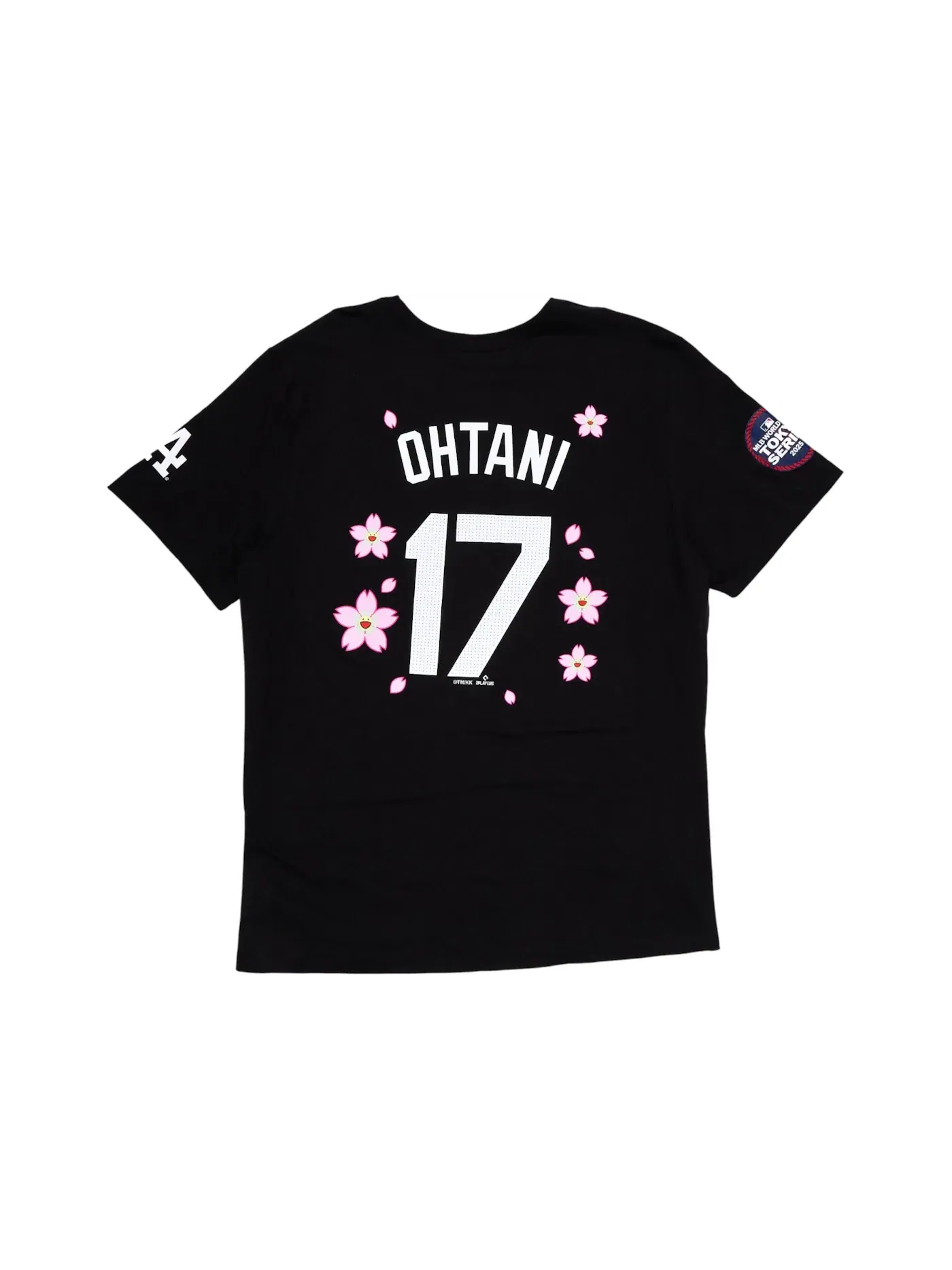 Мужская футболка с принтом Nike x Takashi Murakami x MLB World Tour Tokyo Series 2025 Shohei Ohtani Dodgers, черный