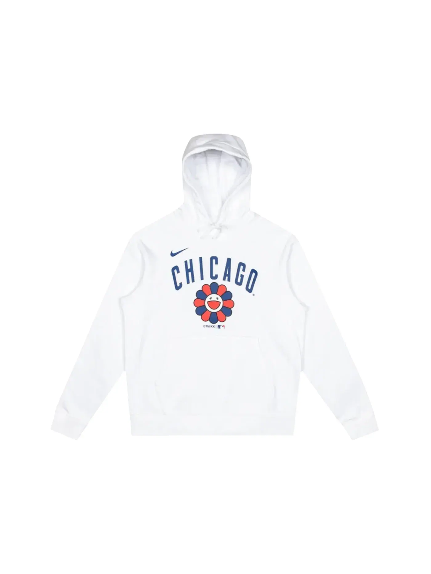 Мужская худи с принтом Nike x Takashi Murakami x MLB World Tour Tokyo Series 2025 Cubs Hoodie — изображение 1 из 2, белый