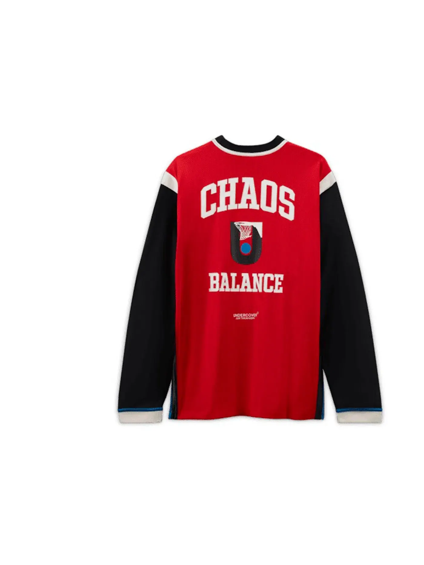 Мужская джерси с длинным рукавом Nike x Undercover L/S Shooting Top — изображение 2 из 2, красный/черный
