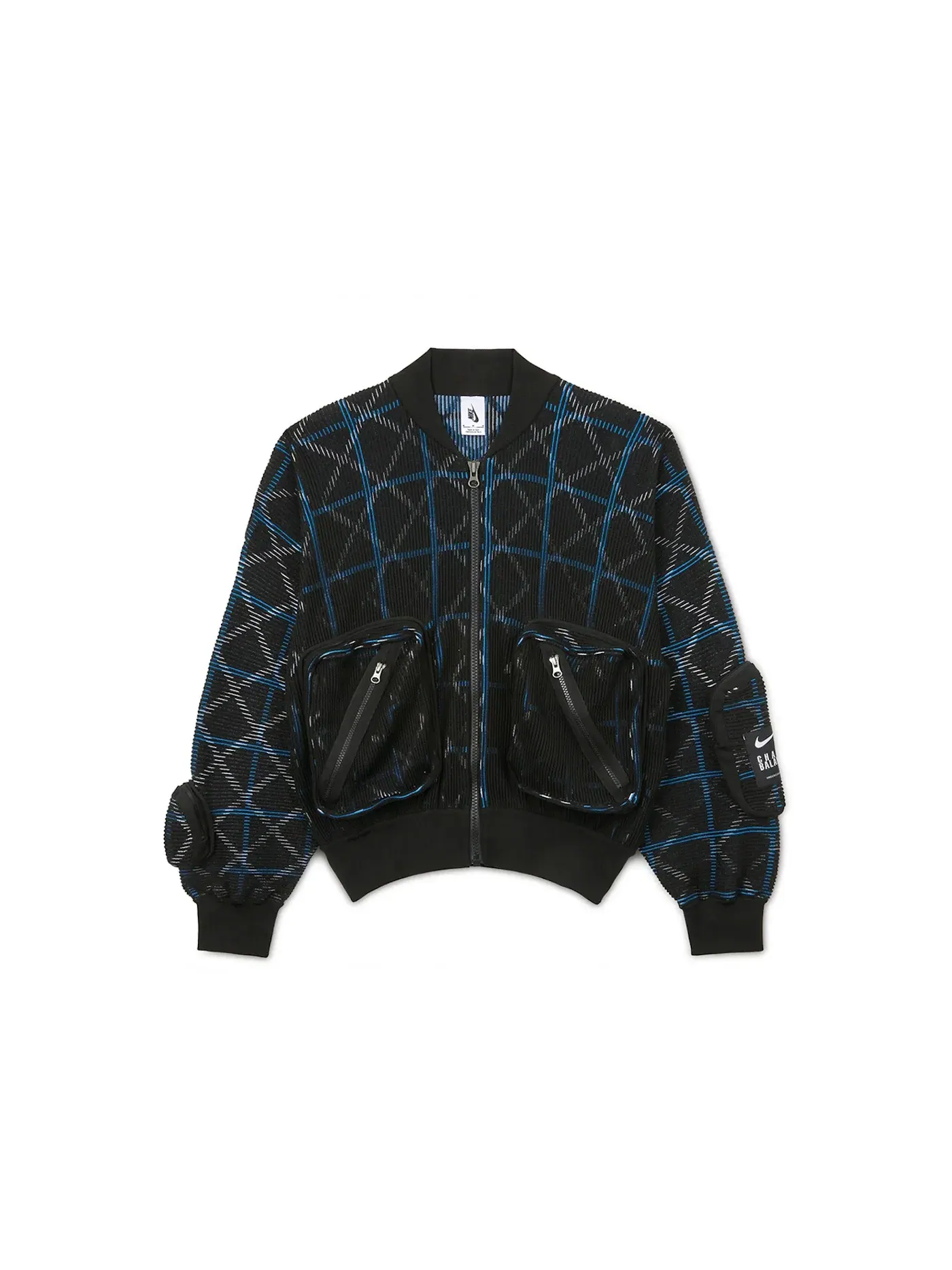 Мужская куртка-бомбер с принтом Nike x Undercover SR MA-1 Bomber Jacket Black Nike — изображение 1 из 2, черный