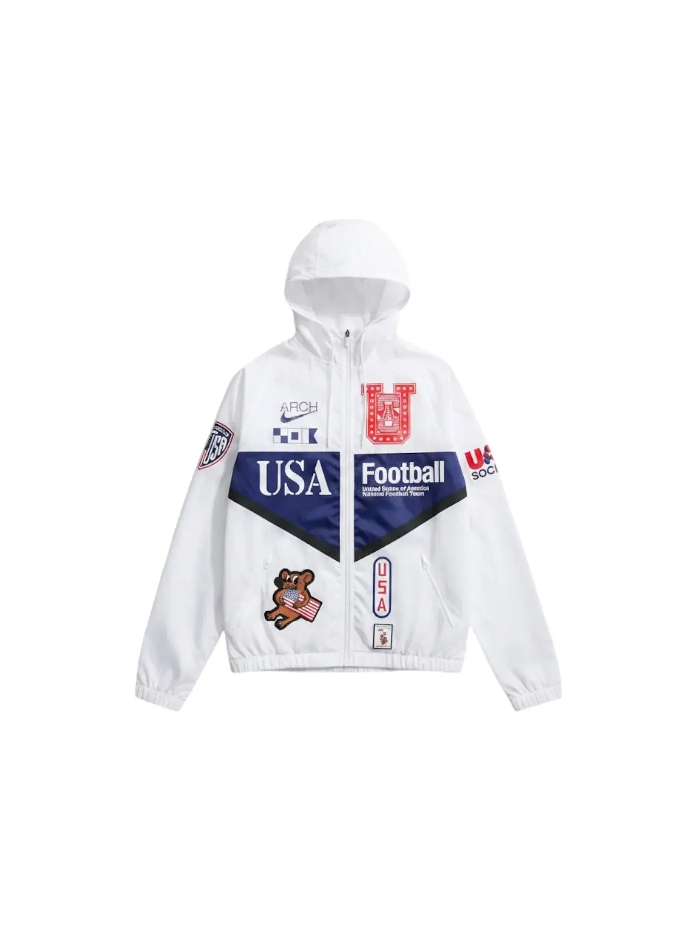 Мужская ветровка Nike x USMNT x VAA Anthem Jacket — изображение 1 из 1, белый