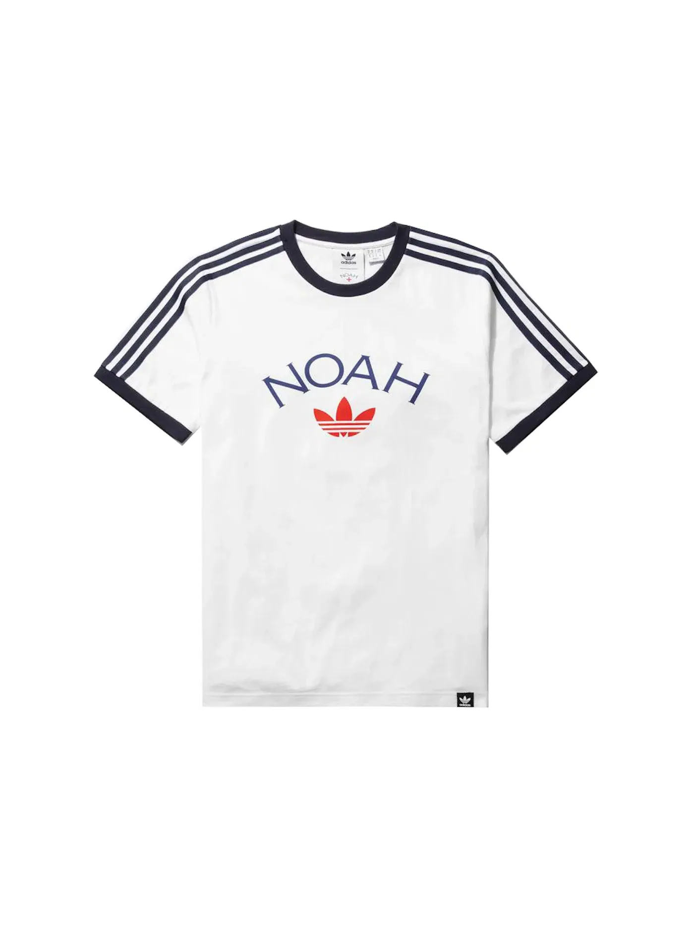 Мужская футболка с принтом Noah x Adidas Core Logo Ringer Tee — изображение 1 из 1, белый