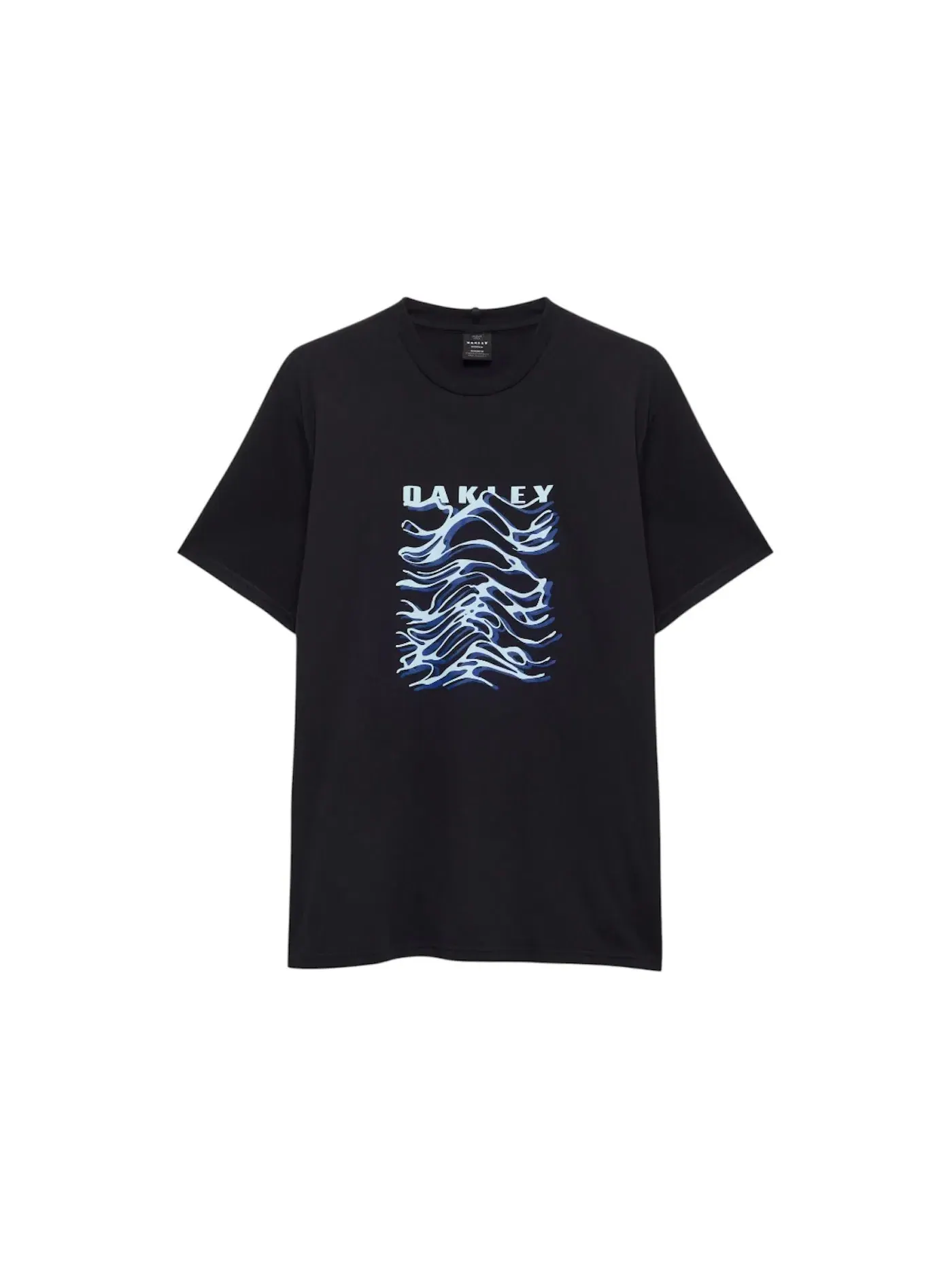 Мужская футболка с принтом Oakley Waterscape Waves Tee — изображение 1 из 1, черный