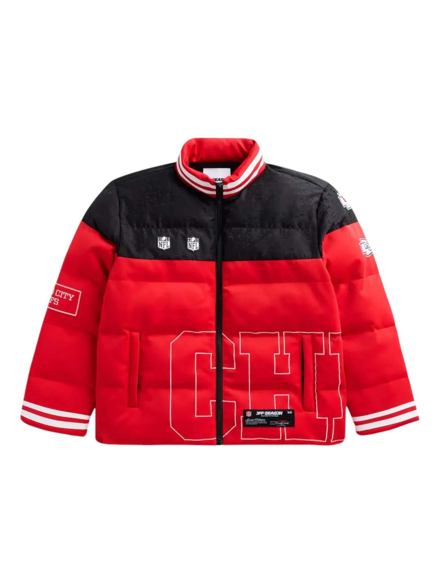 Унисекс пуховик с принтом Kansas City Chiefs Off Season Jacket