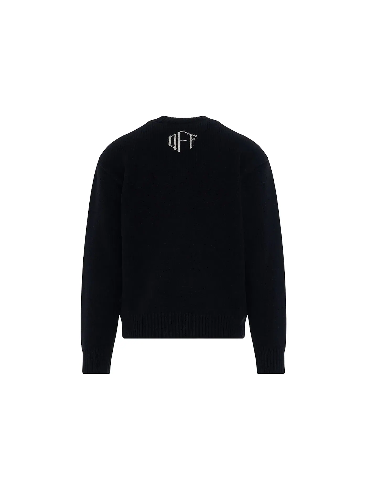 Мужской свитшот с принтом 3D Arrow Chunky Knit OFF-WHITE — изображение 2 из 2, черный/серый