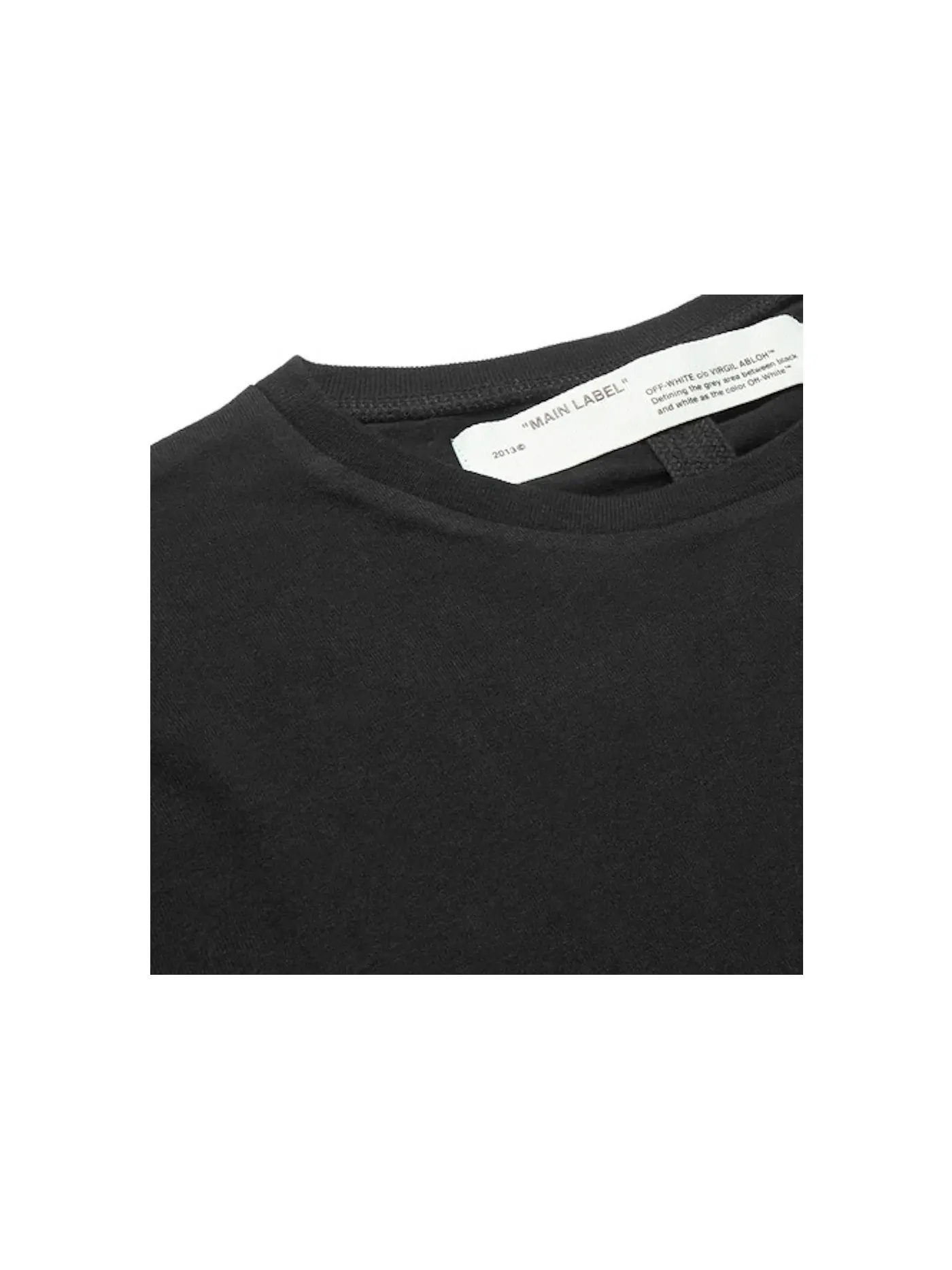 Мужская футболка с длинным рукавом с принтом OFF-WHITE — изображение 2 из 3, черный/белый