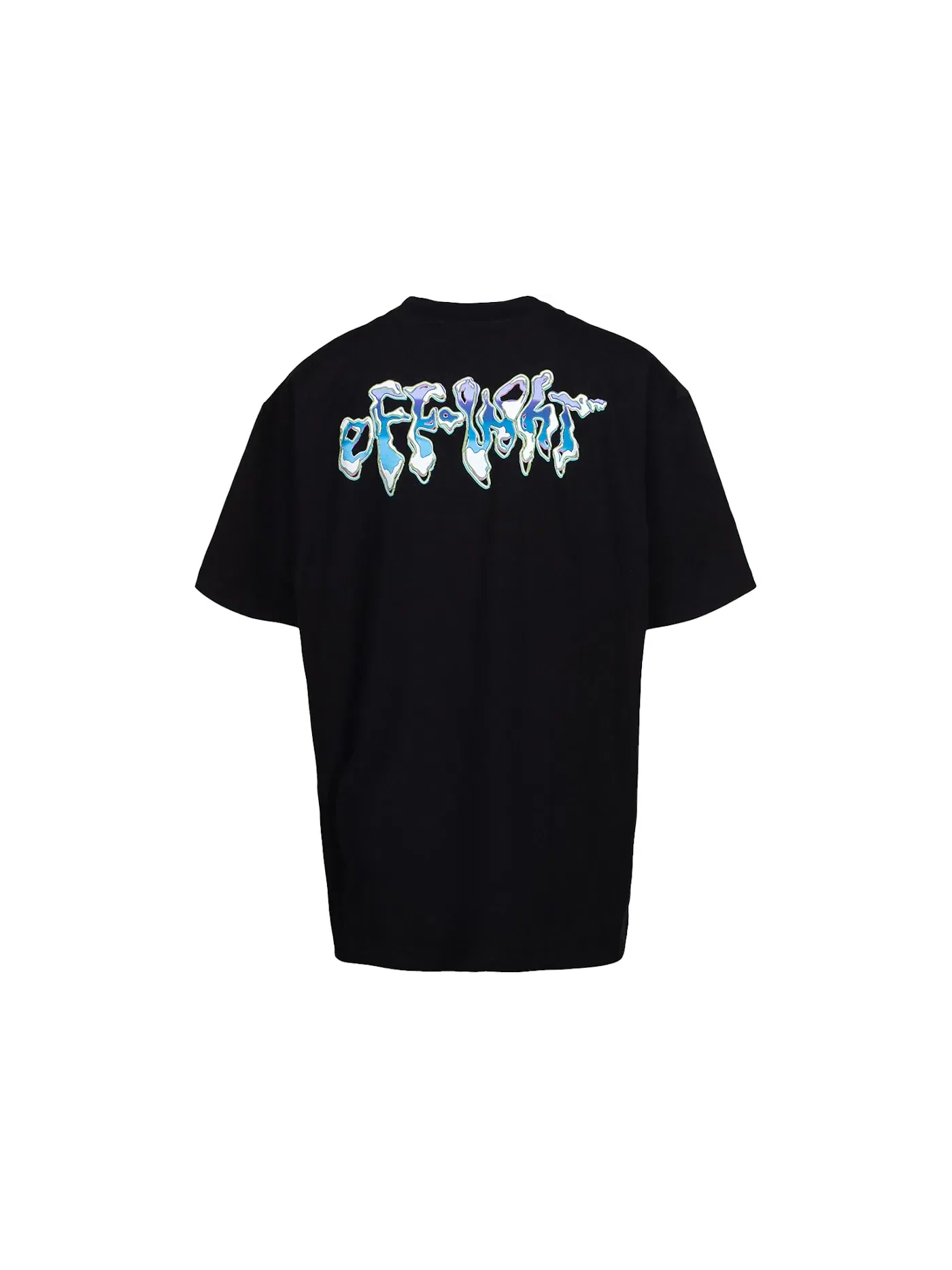 Мужская футболка оверсайз с принтом OFF-WHITE 90's Liquid Oversized T-Shirt — изображение 2 из 2, черный/мульти