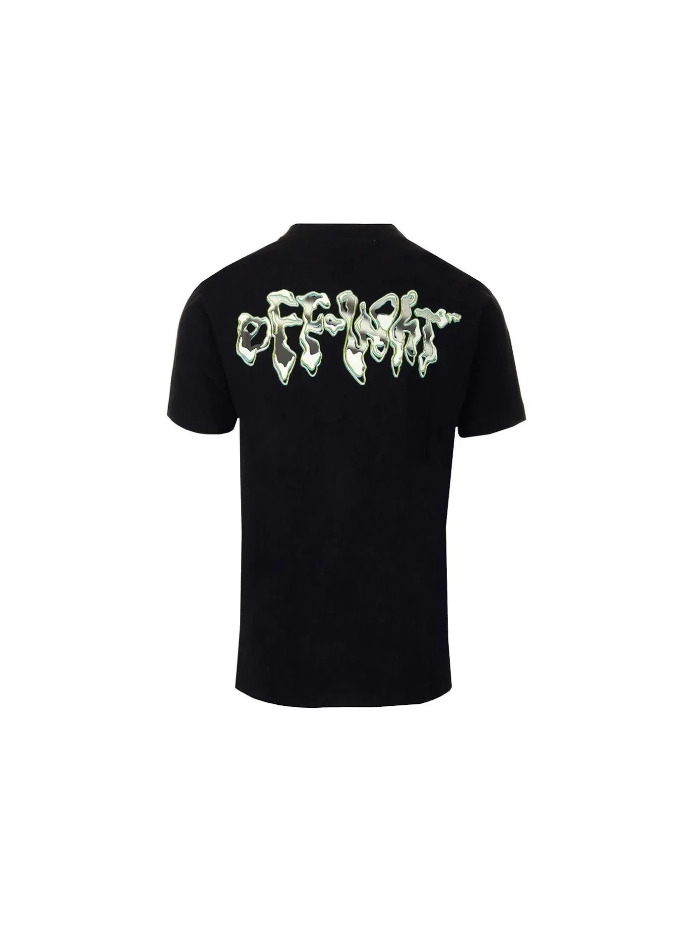 Мужская футболка с принтом OFF-WHITE 90's Liquid Slim T-Shirt — изображение 2 из 2, черный