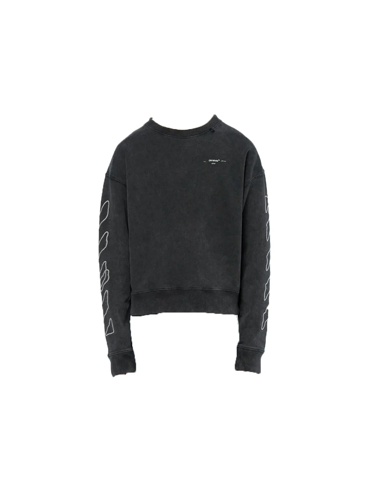 Мужской свитшот с вышивкой Abstract Arrows OFF-WHITE — изображение 1 из 3, белый