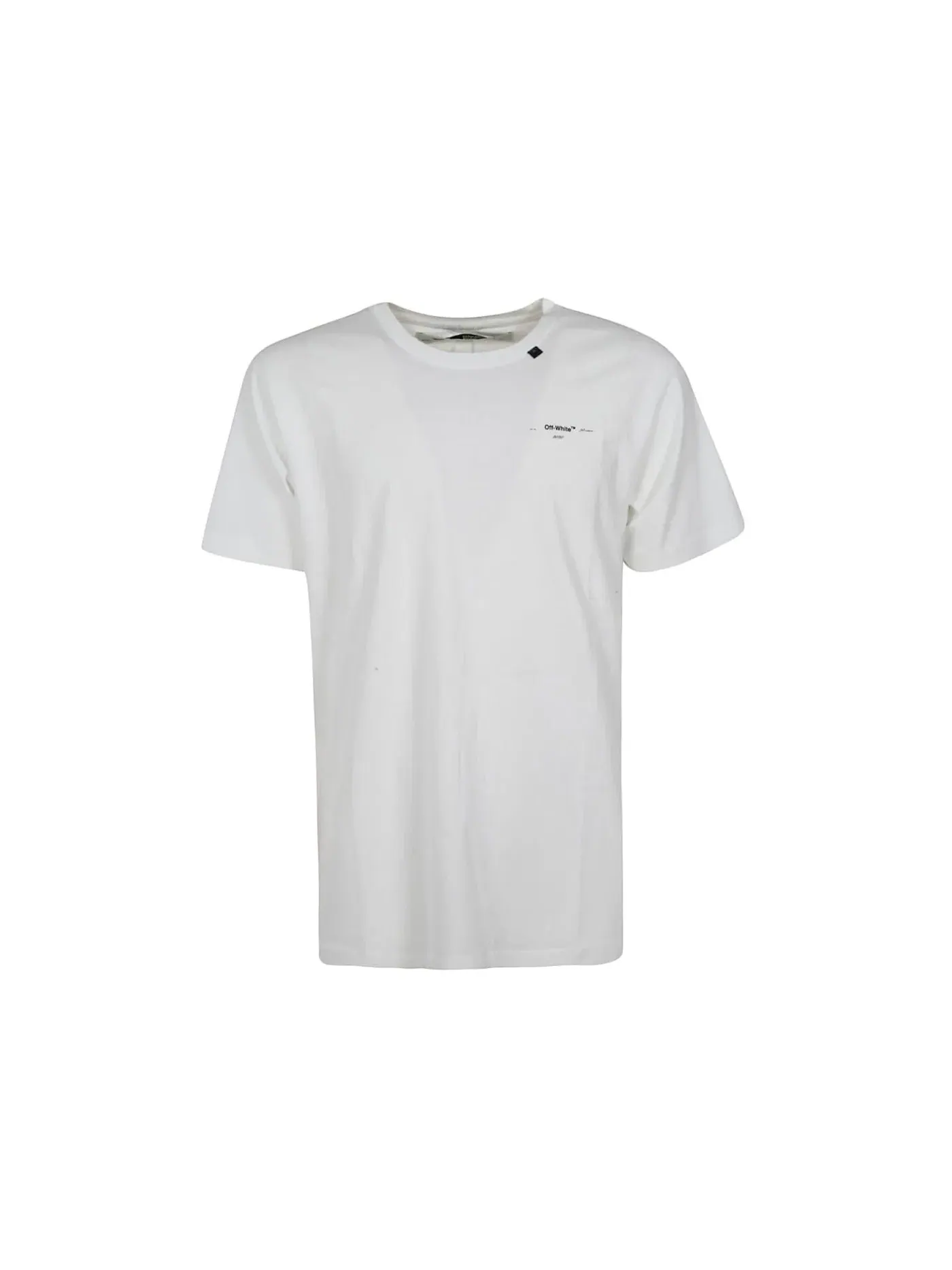Мужская футболка с принтом OFF-WHITE Abstract Arrows Embroidered T-Shirt — изображение 1 из 2, белый/черный