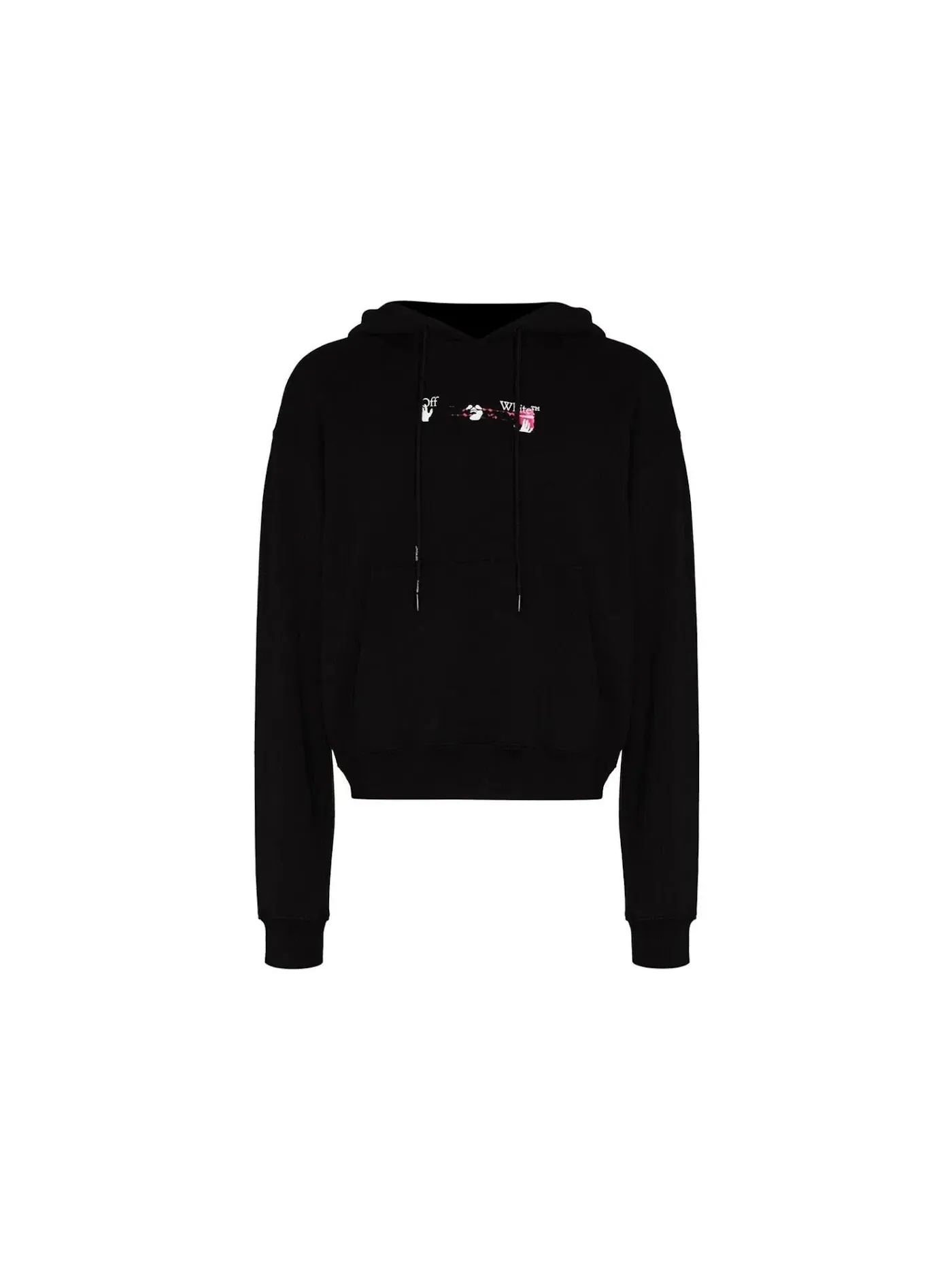 Мужская худи с принтом Arrow Logo OFF-WHITE — изображение 1 из 2, черный