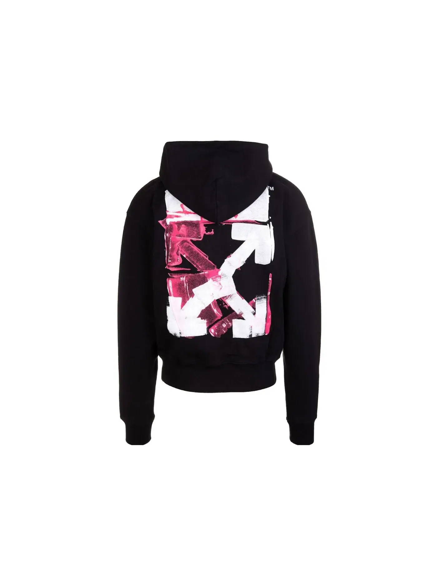 Мужская худи с принтом Arrow Logo OFF-WHITE — изображение 2 из 2, черный