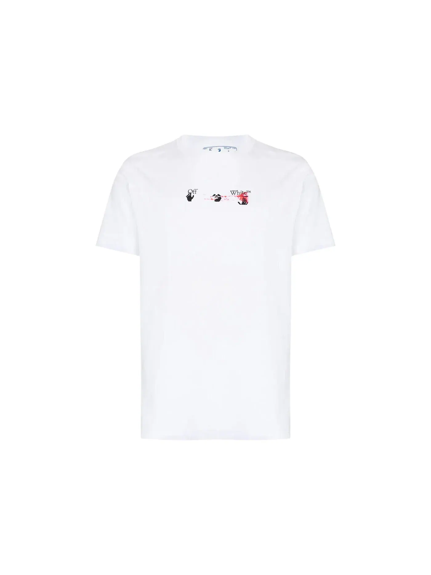 Мужская футболка с принтом OFF-WHITE — изображение 1 из 2, белый/черный