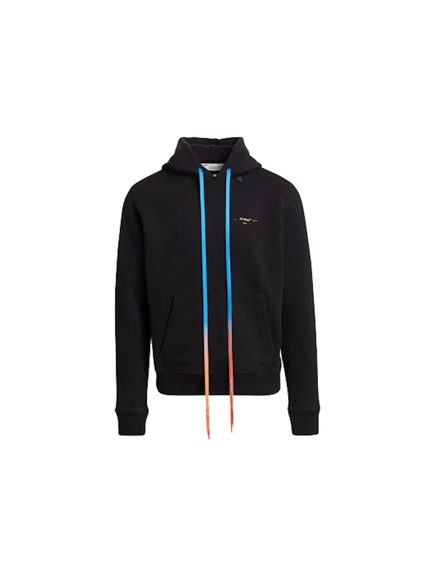 Мужской худи с принтом Hoodie OFF-WHITE — изображение 1 из 3, черный/желтый