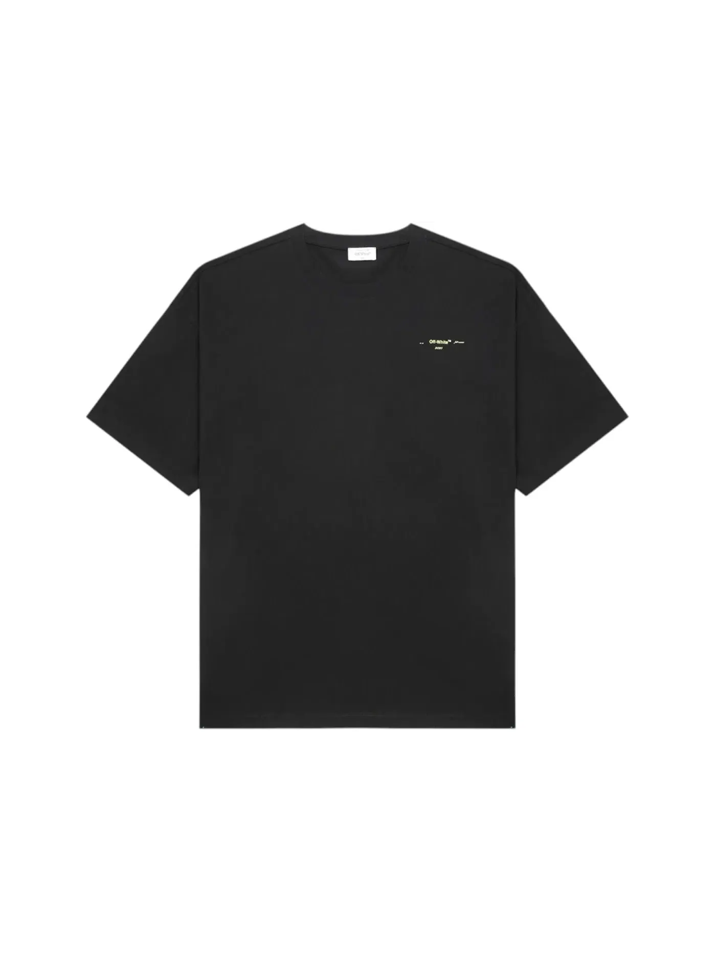 Мужская футболка с принтом OFF-WHITE T-shirt (SS26) — изображение 1 из 2, черный/желтый