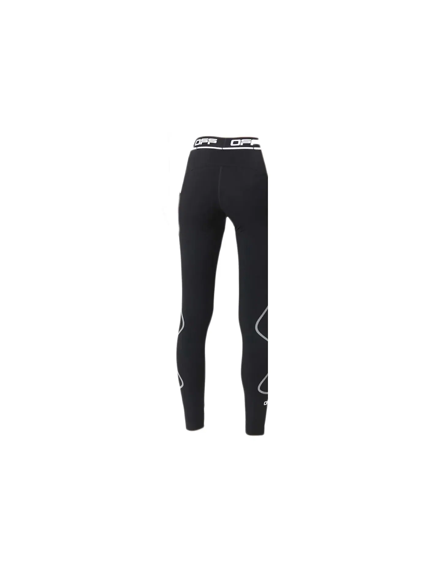 Женские леггинсы с принтом Leggings OFF-WHITE — изображение 2 из 2, черный/белый