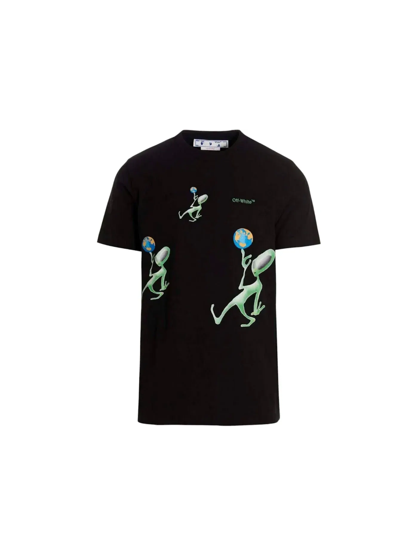 Мужская футболка свободного кроя Alien Arrow Logo OFF-WHITE — изображение 1 из 1, черный