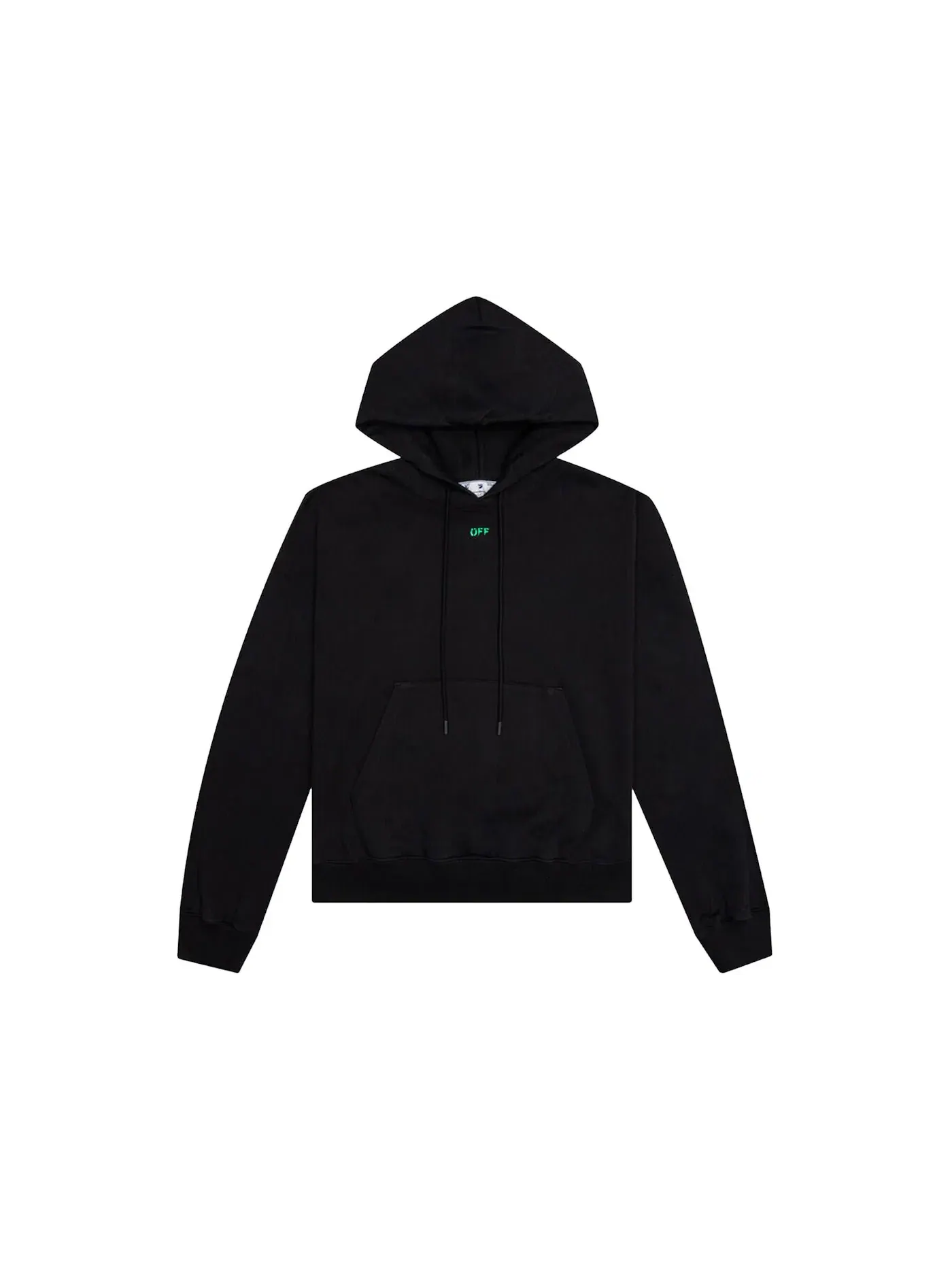 Мужской худи свободного кроя OFF-WHITE Alien Mush Boxy Hoodie — изображение 1 из 1, черный/зеленый