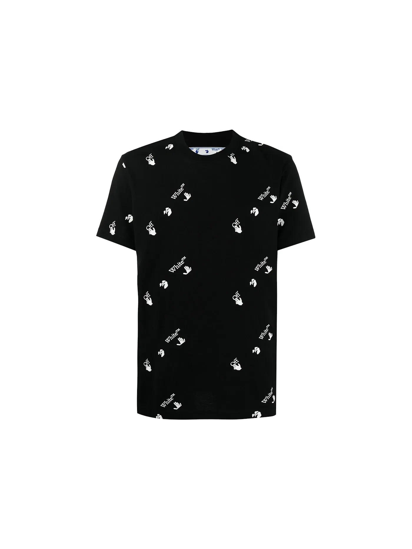 Мужская футболка с принтом All Over Logo Print OFF-WHITE — изображение 1 из 2, белый