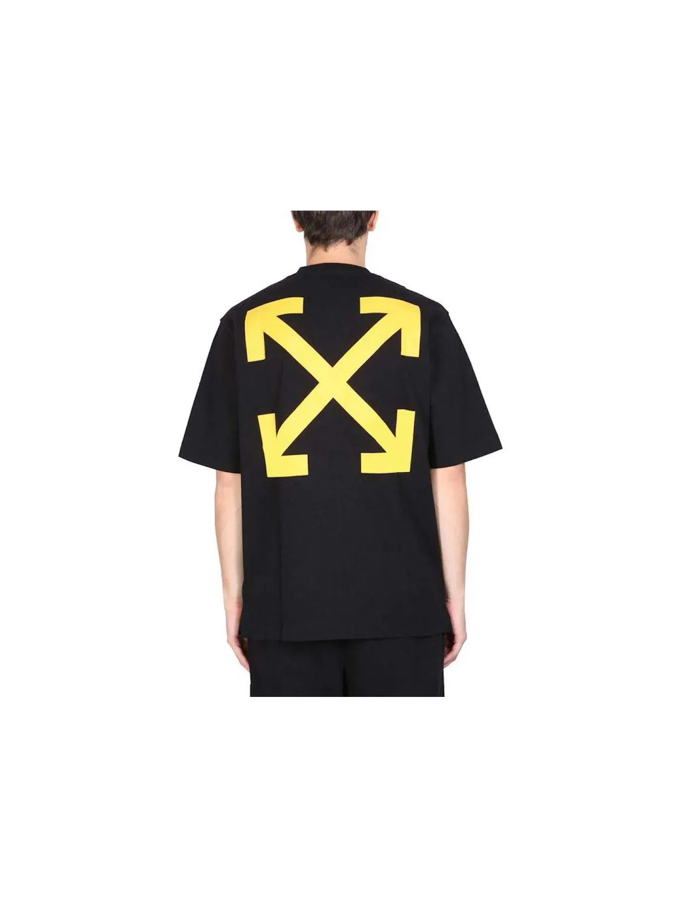 Мужская футболка с принтом Arrow Car Mercy Skat OFF-WHITE — изображение 2 из 2, черный/белый