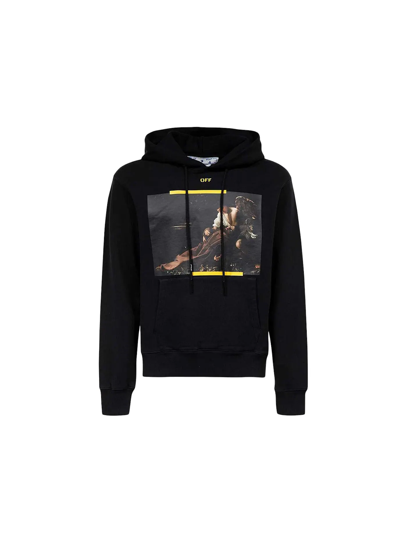 Мужской худи с принтом Arrow Caravaggio St. Fran Slim OFF-WHITE — изображение 1 из 2, черный/желтый/мульти
