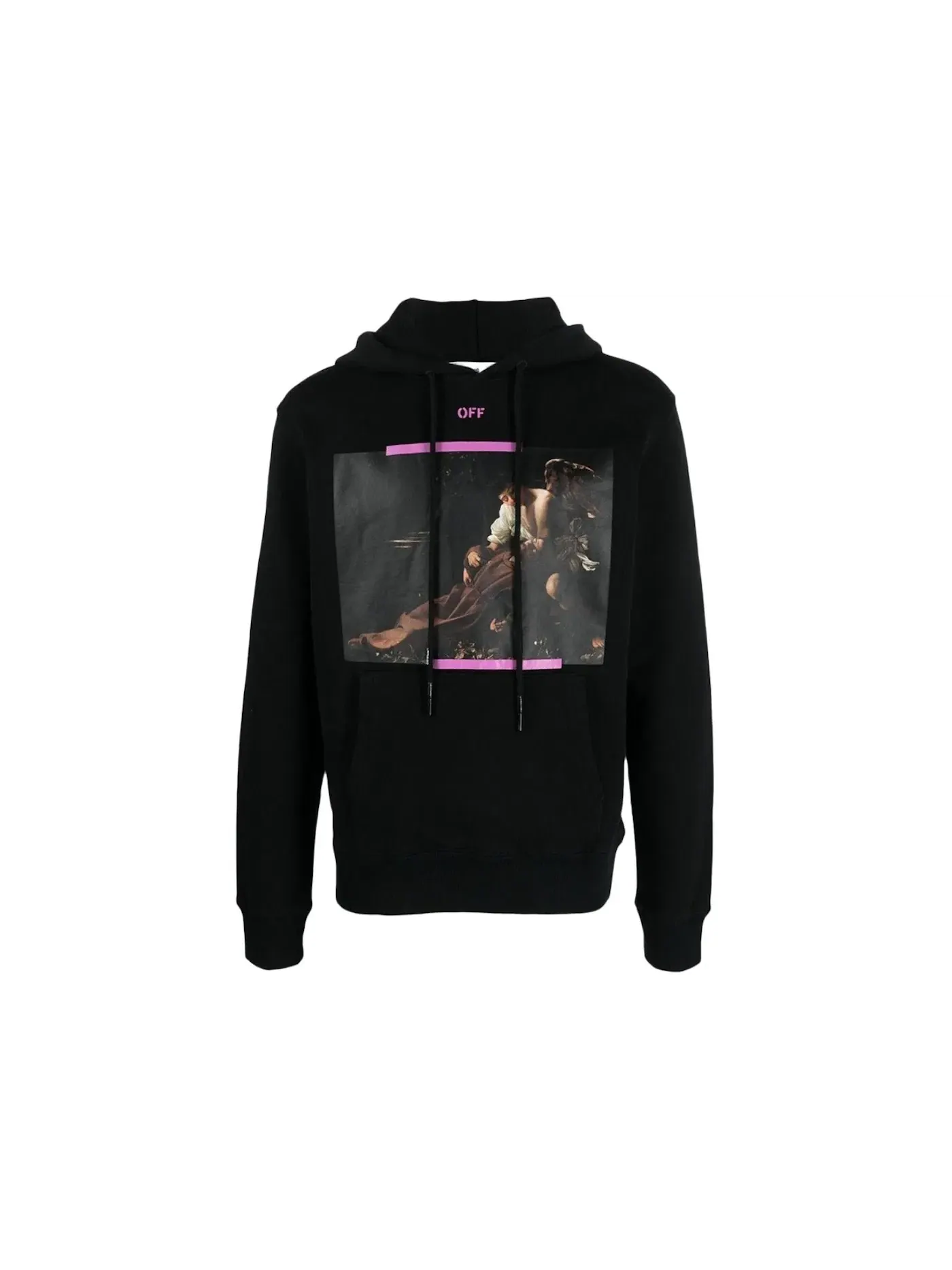 Мужской худи с принтом Arrow Caravaggio St. Fran Slim OFF-WHITE — изображение 1 из 2, черный/фиолетовый/мульти