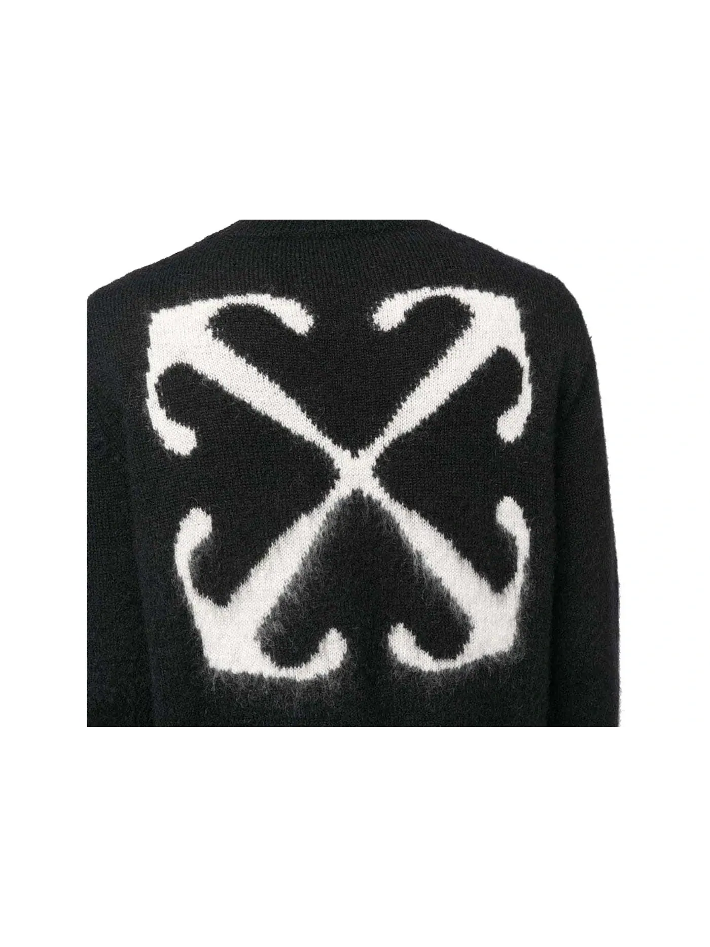 Мужской джемпер с интарсией Arrow OFF-WHITE — изображение 2 из 2, черный