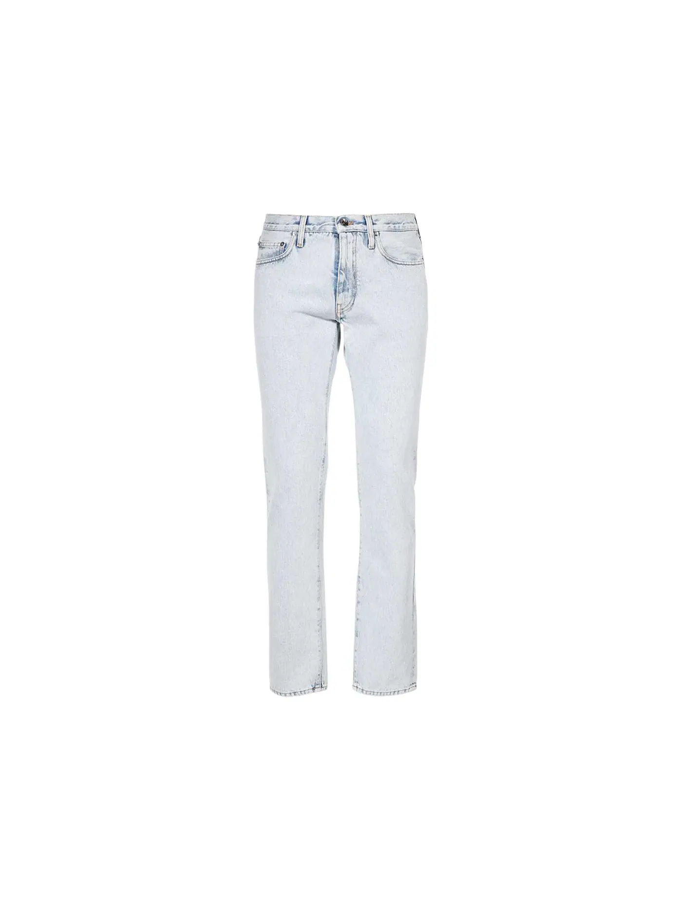 Мужские джинсы с принтом Arrow Pocket Slim Fit OFF-WHITE — изображение 1 из 2, синий