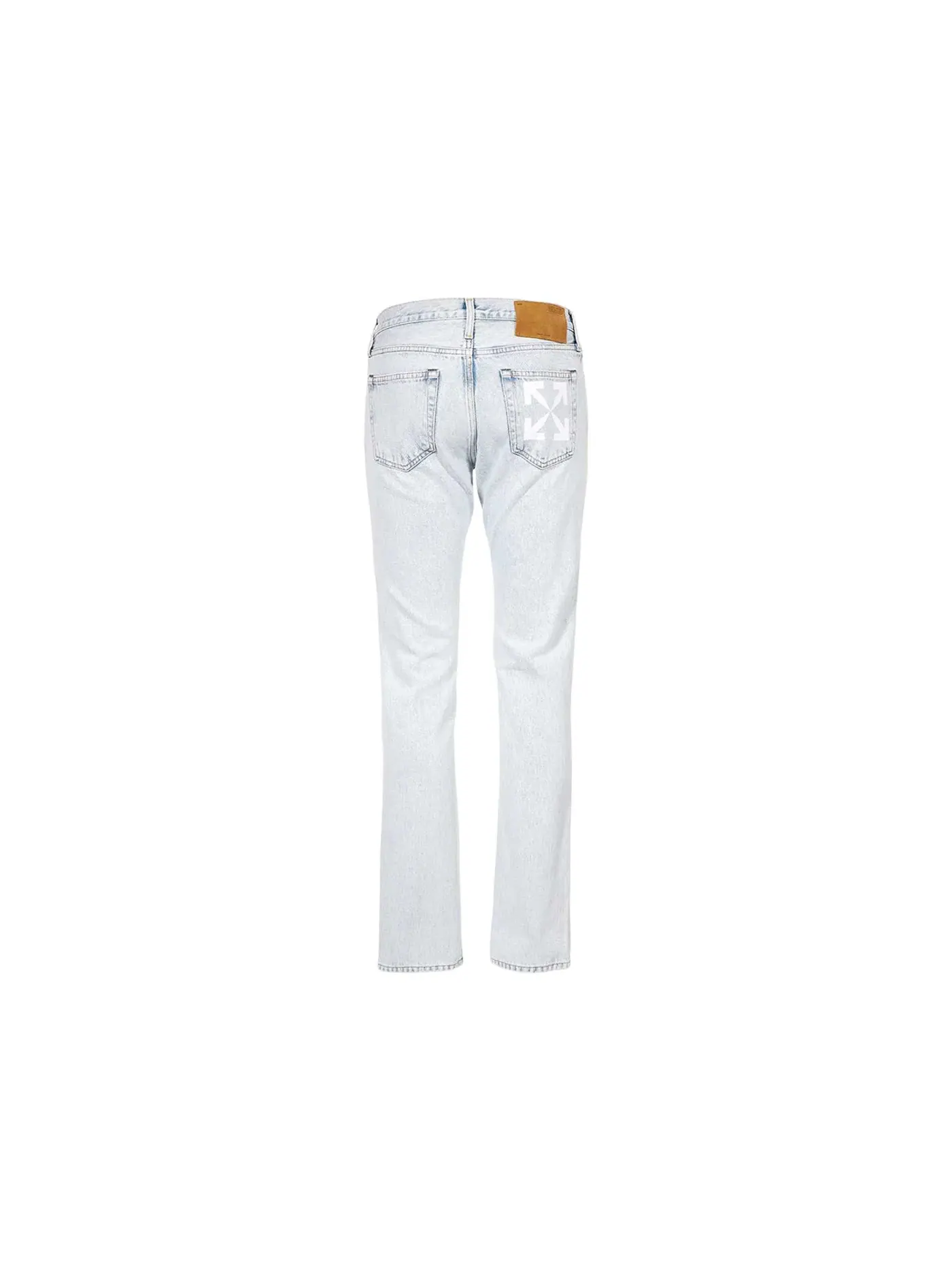 Мужские джинсы с принтом Arrow Pocket Slim Fit OFF-WHITE — изображение 2 из 2, синий